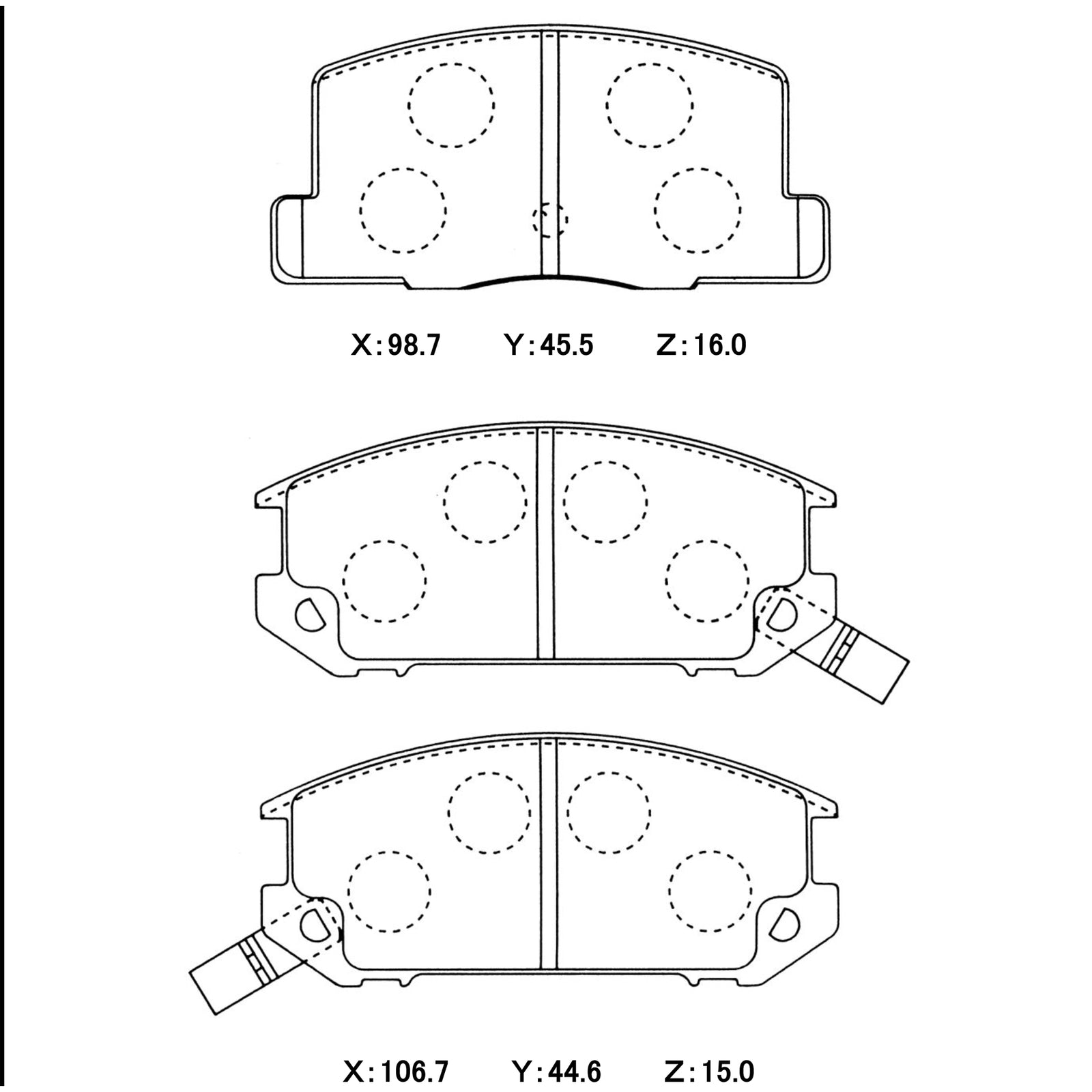 WinmaX W3 Performance Trackday Brake Pads Toyota MR2
