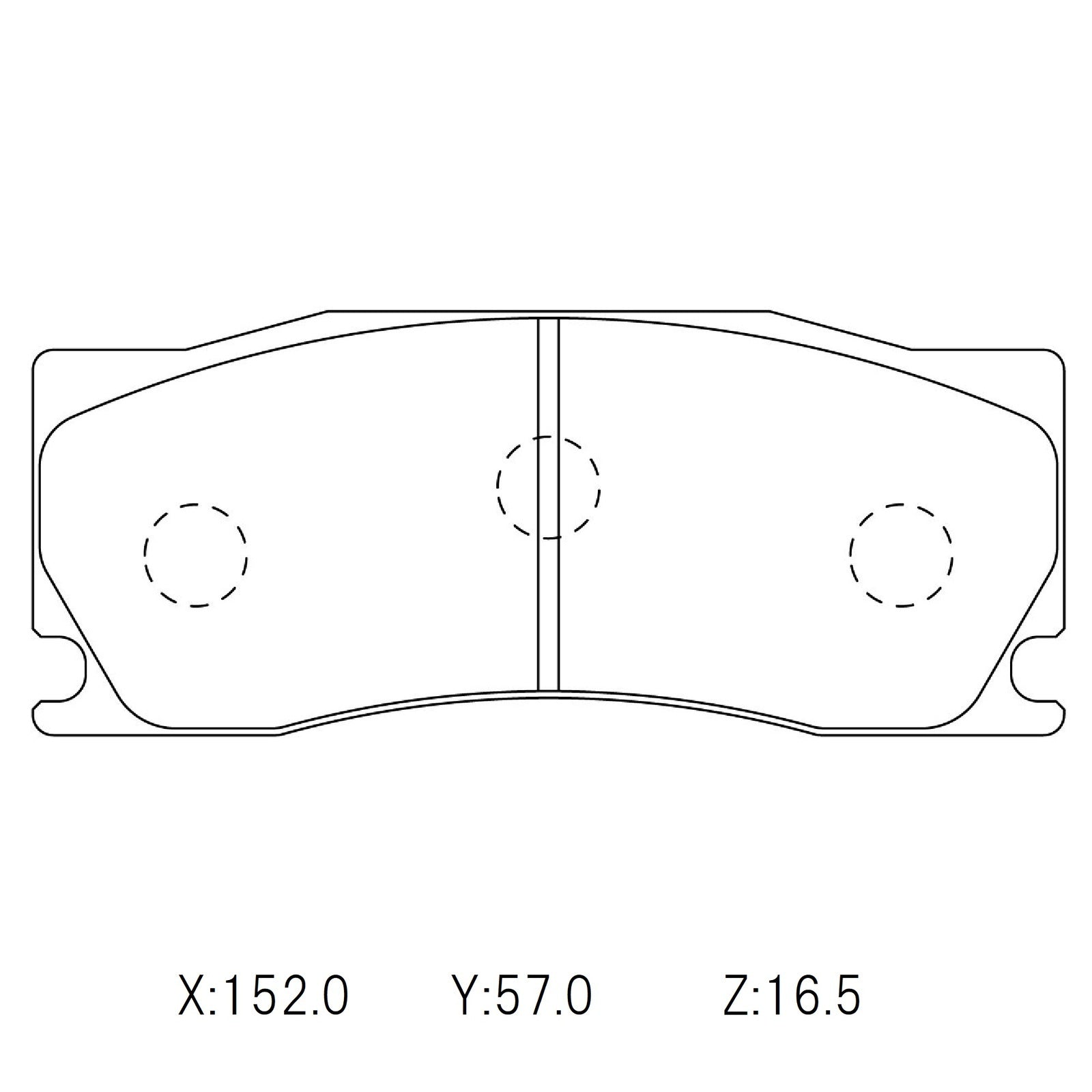WinmaX W5 Performance Trackday Brake Pads Alcon CAR97 Mono6 (with bottom tabs)