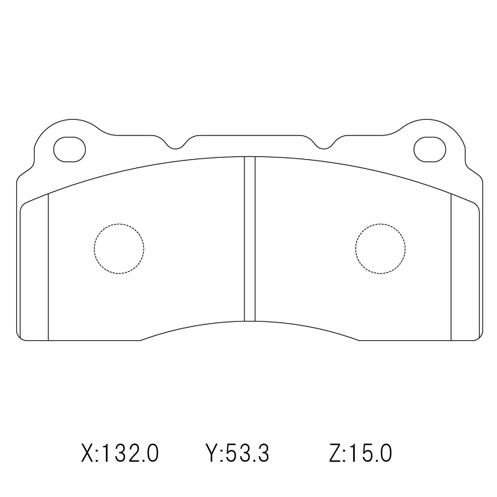 WinmaX W1 Performance Street Brake Pads Greddy, JBT 4-pot Caliper