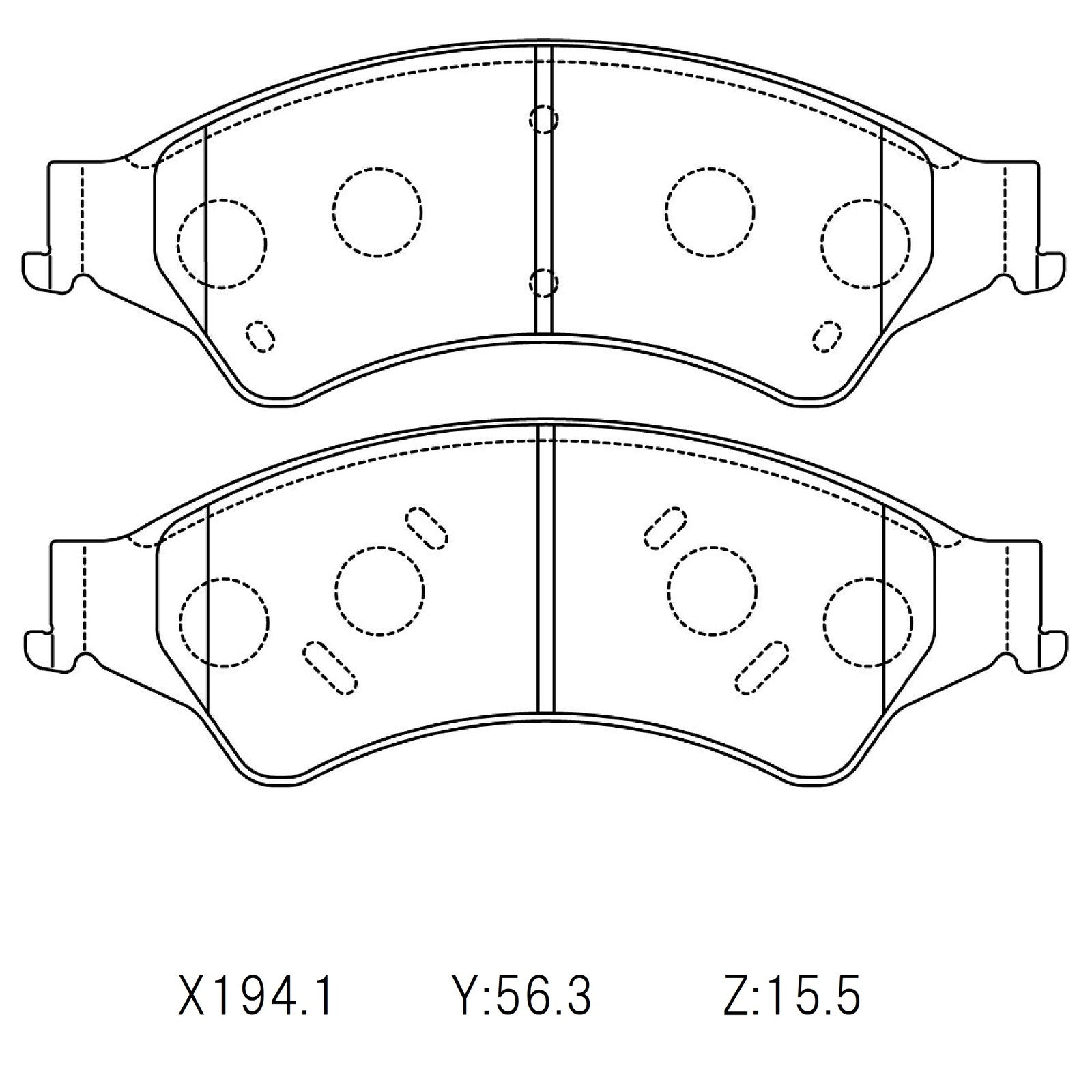 WinmaX WP2 4x4 Heavy Duty Brake Pads Ford Ranger (PX) / Mazda BT