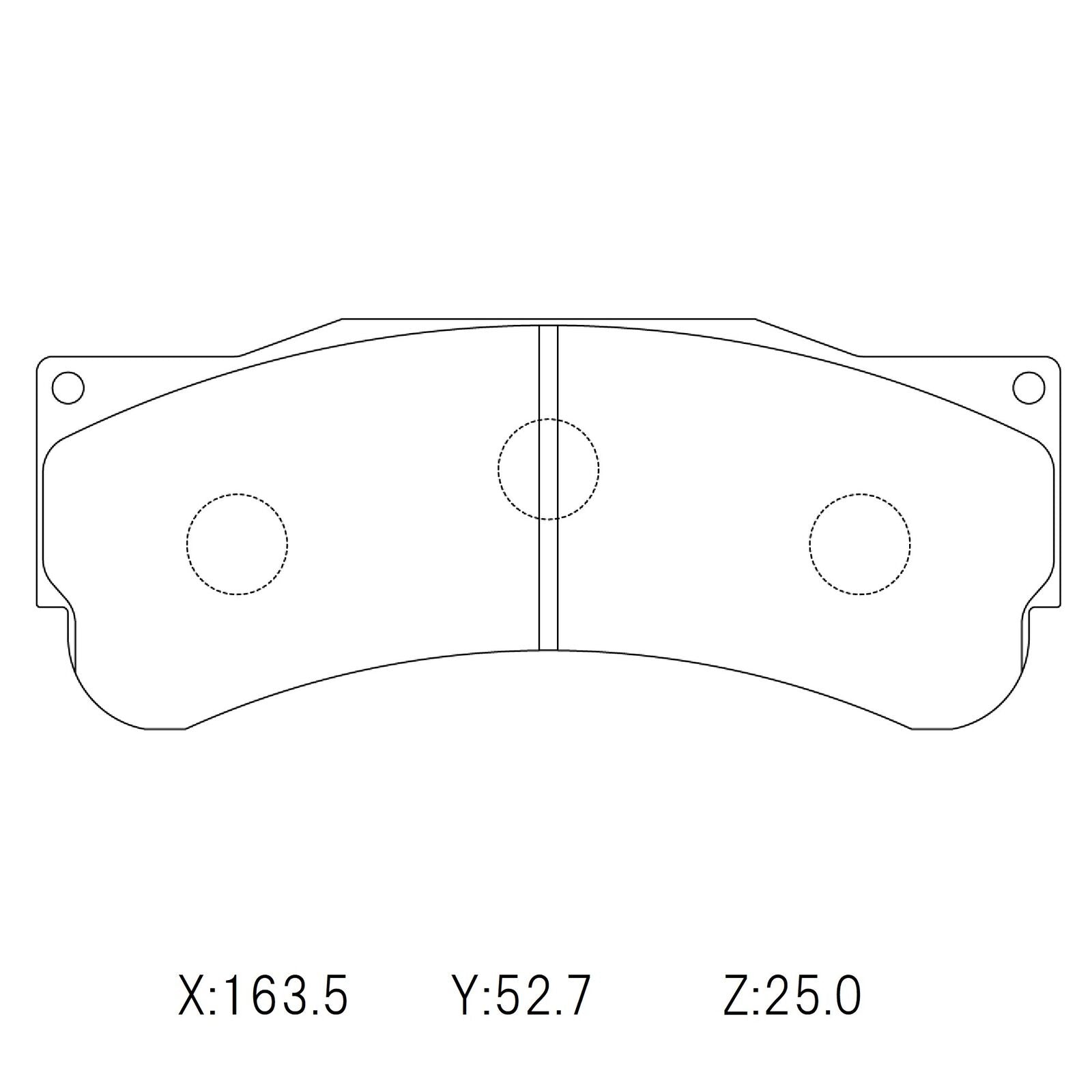 WinmaX W6.5 Race Brake Pads Endless Racing Mono 6 Caliper