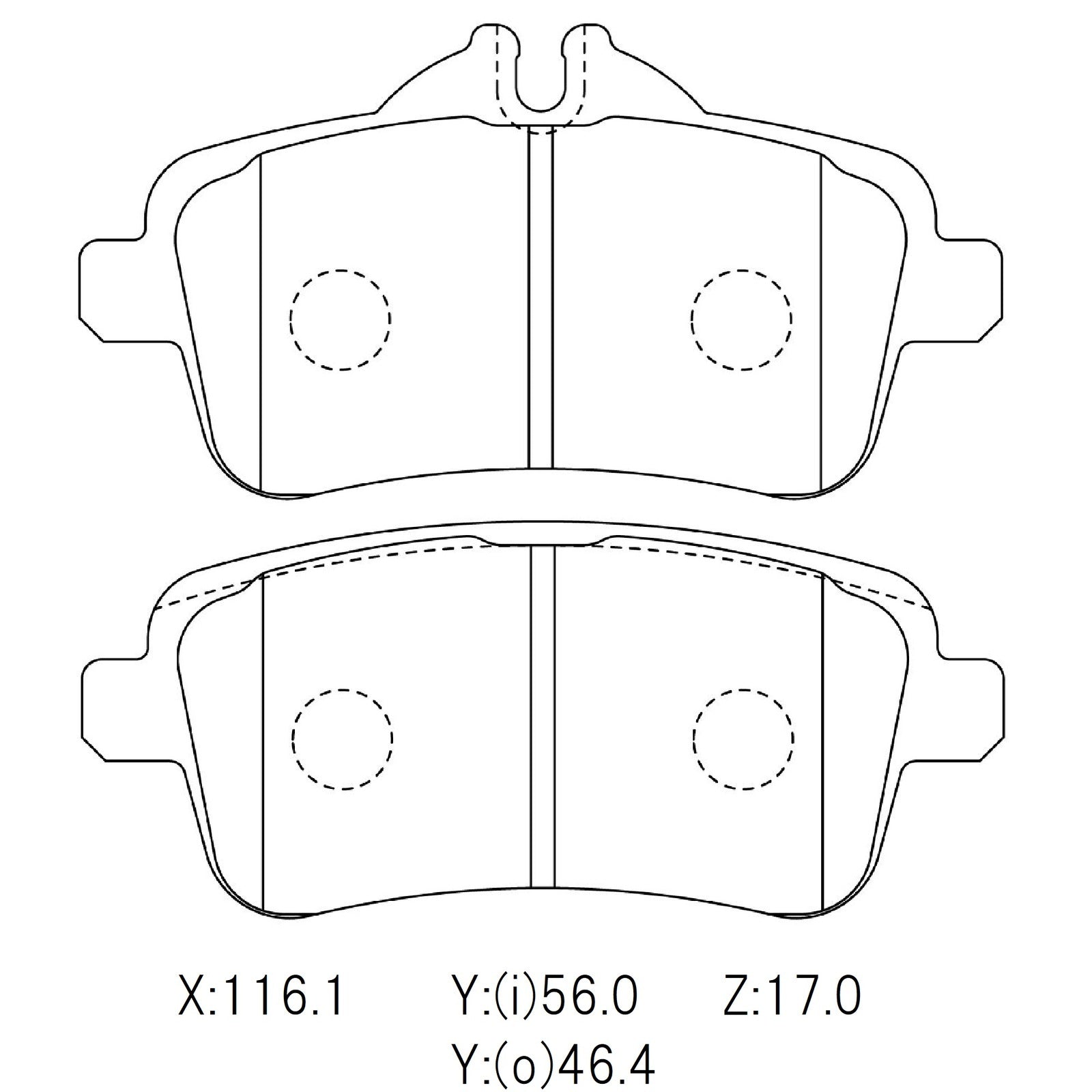 WinmaX W3 Performance Trackday Brake Pads Mercedes A45 AMG / SLK55 AMG