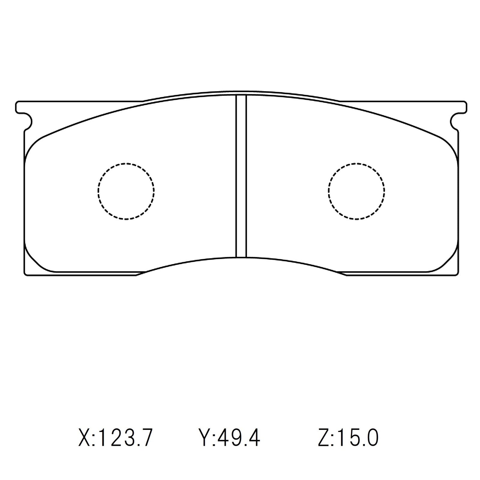 WinmaX W1 Street Performance Brake Pads Kelsey Hayes (MUSTANG) Historic