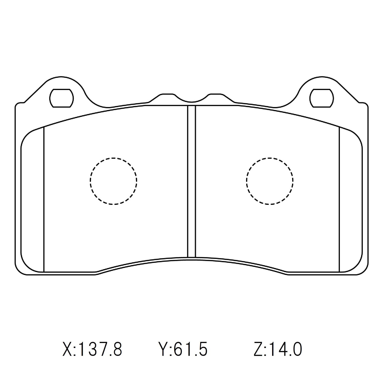 WinmaX W1 Street Performance Brake Pads Ford Focus III RS (Brembo)