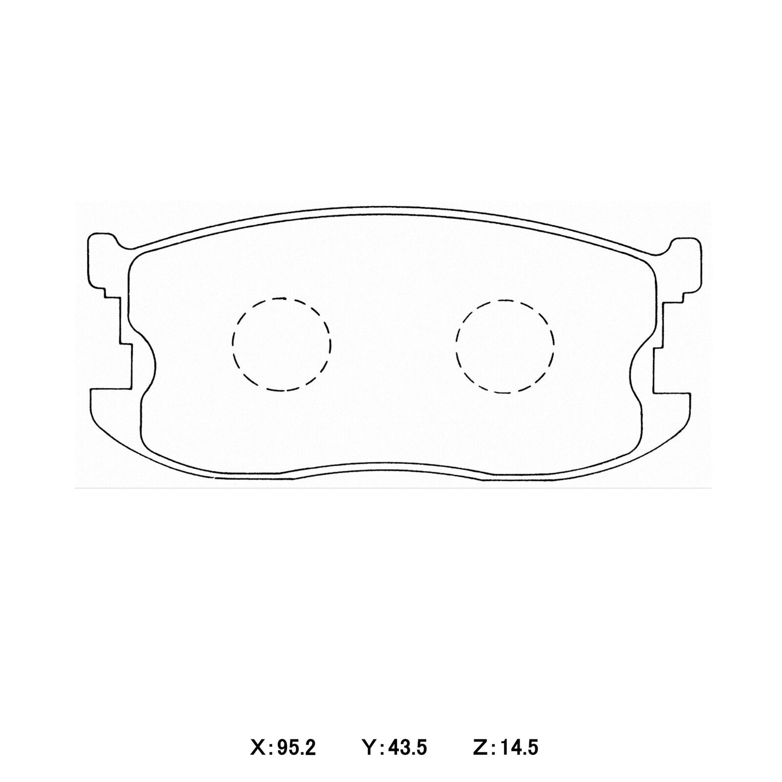 WinmaX W5 Performance Trackday Brake Pads Ford Laser / Mazda 323