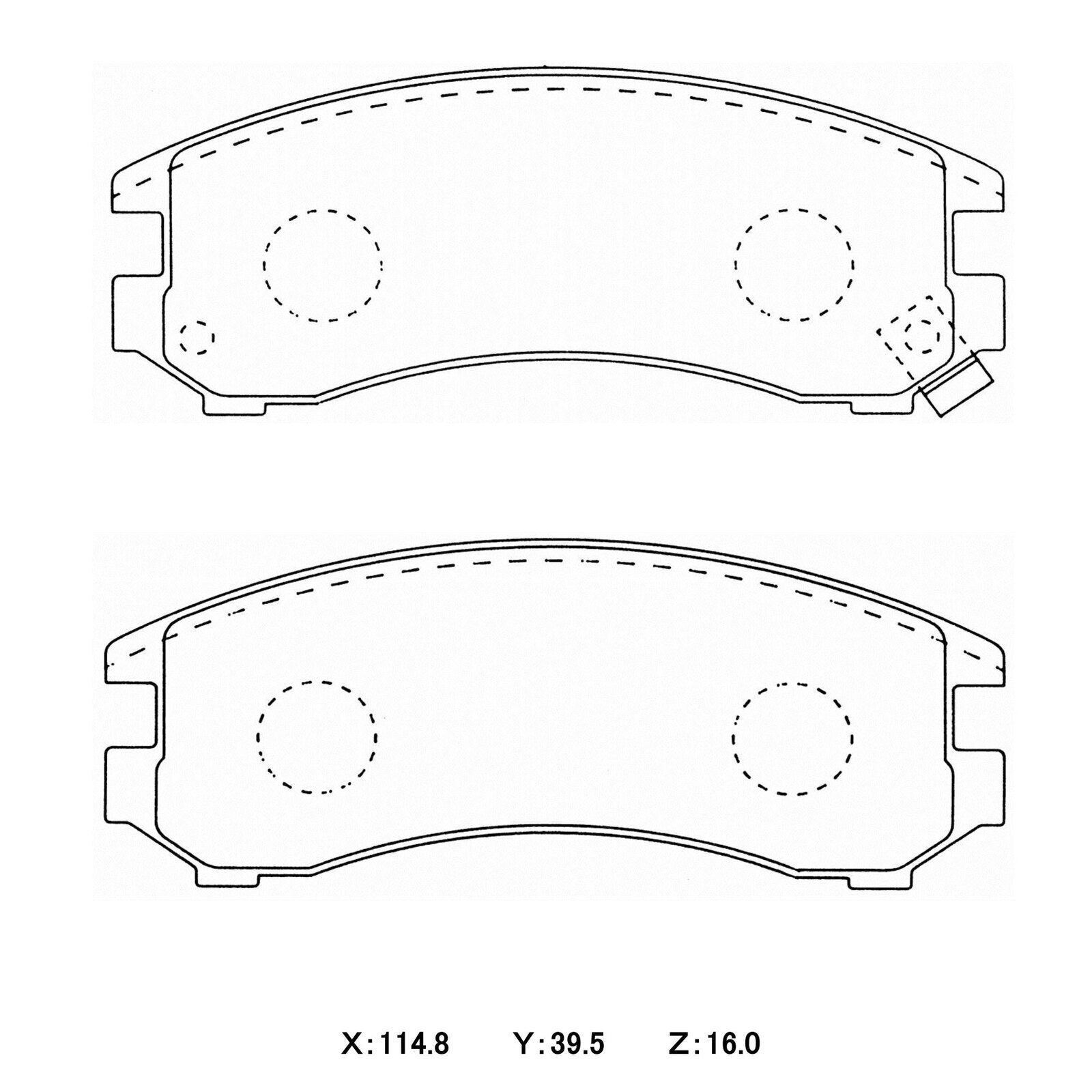 WinmaX W3 Performance Trackday Brake Pads Nissan 180SX S13 NA