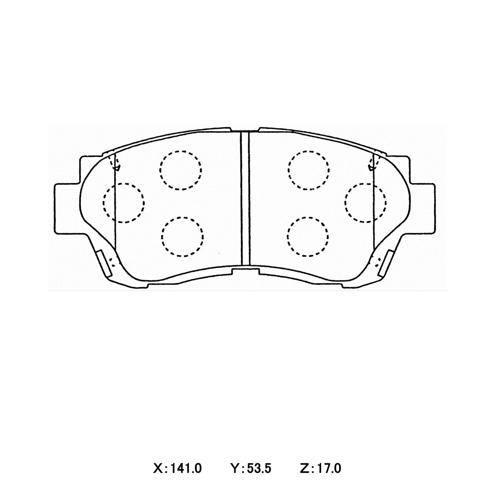 WinmaX W6.5 Race Brake Pads Toyota Chaser JZX90 / JZX100