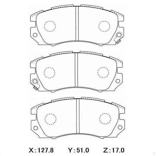 WinmaX W5 Performance Trackday Brake Pads Subaru Impreza GC8 92