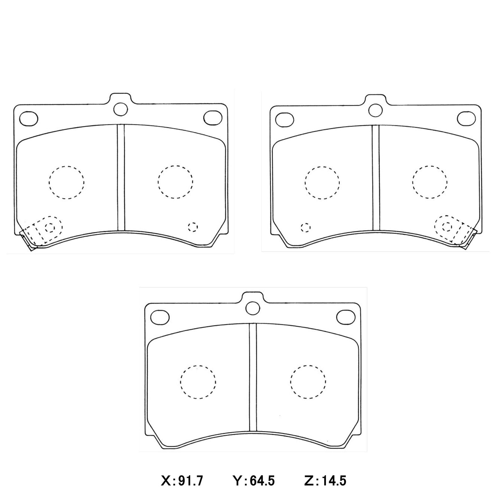 WinmaX W5 Performance Trackday Brake Pads Mazda 323 BA/BG