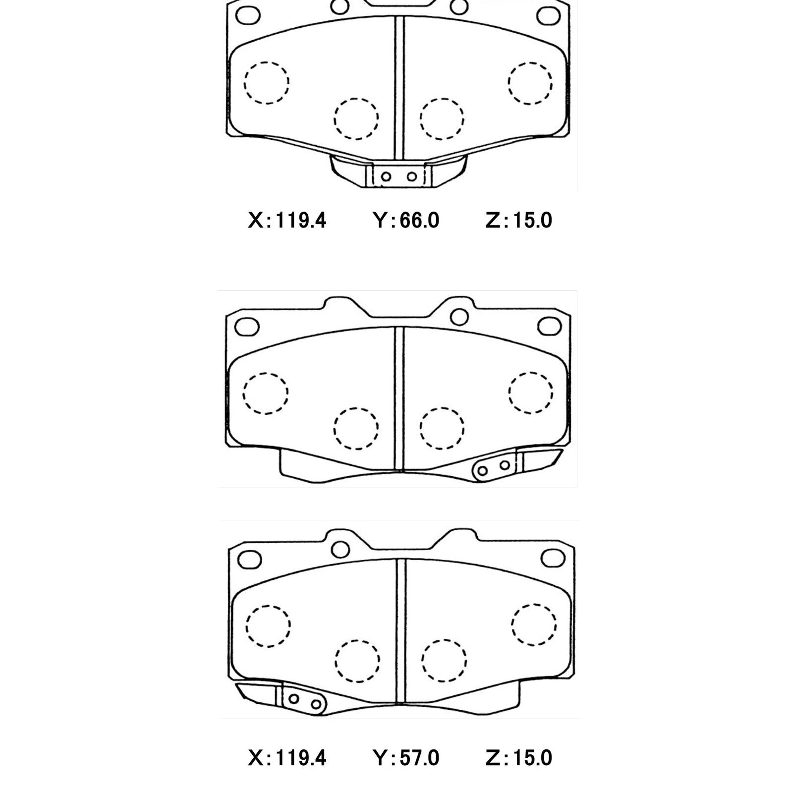 WinmaX WP2 4x4 Heavy Duty Brake Pads Toyota Hilux / Landcruiser