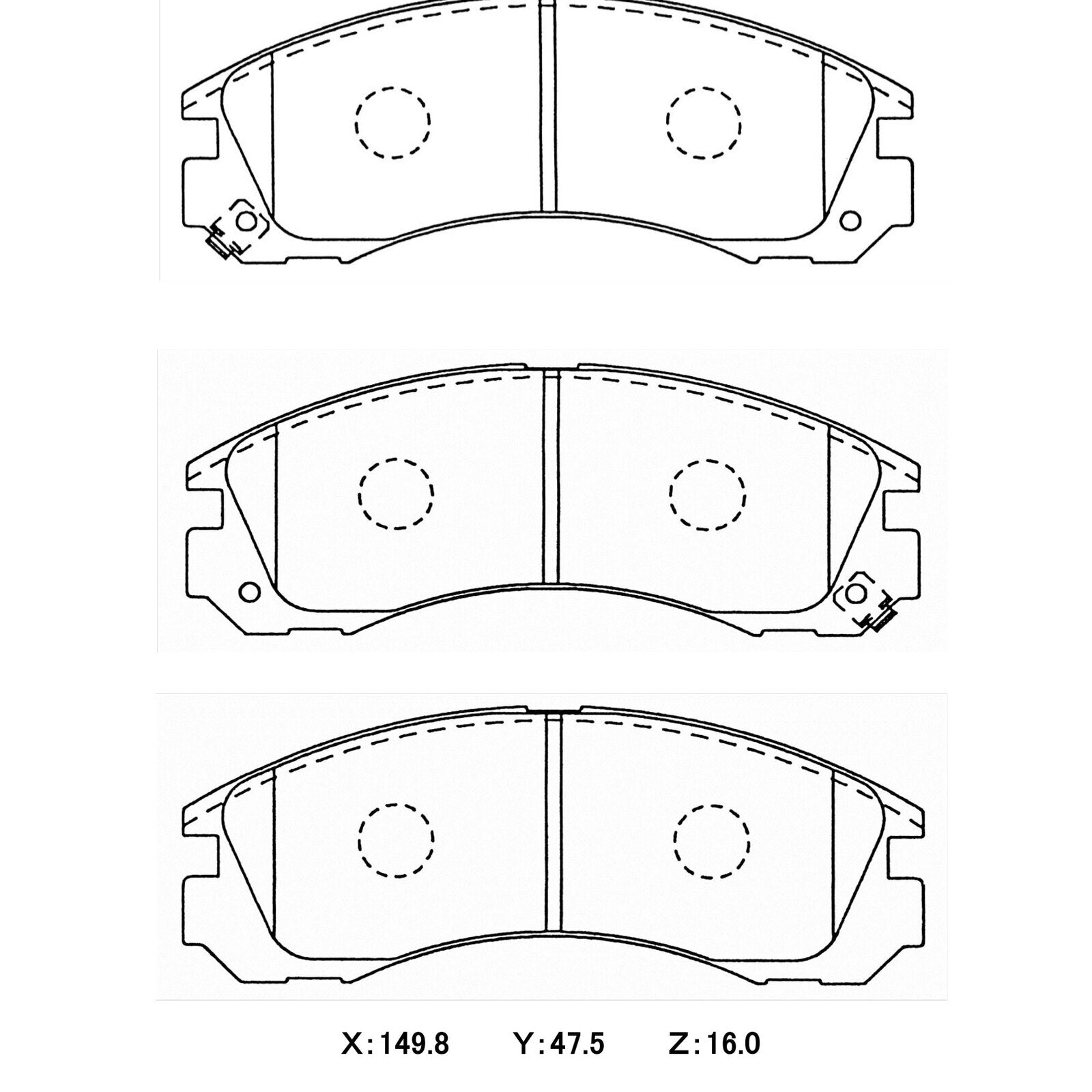 WinmaX W7 Race Brake Pads Mitsubishi Evo 1