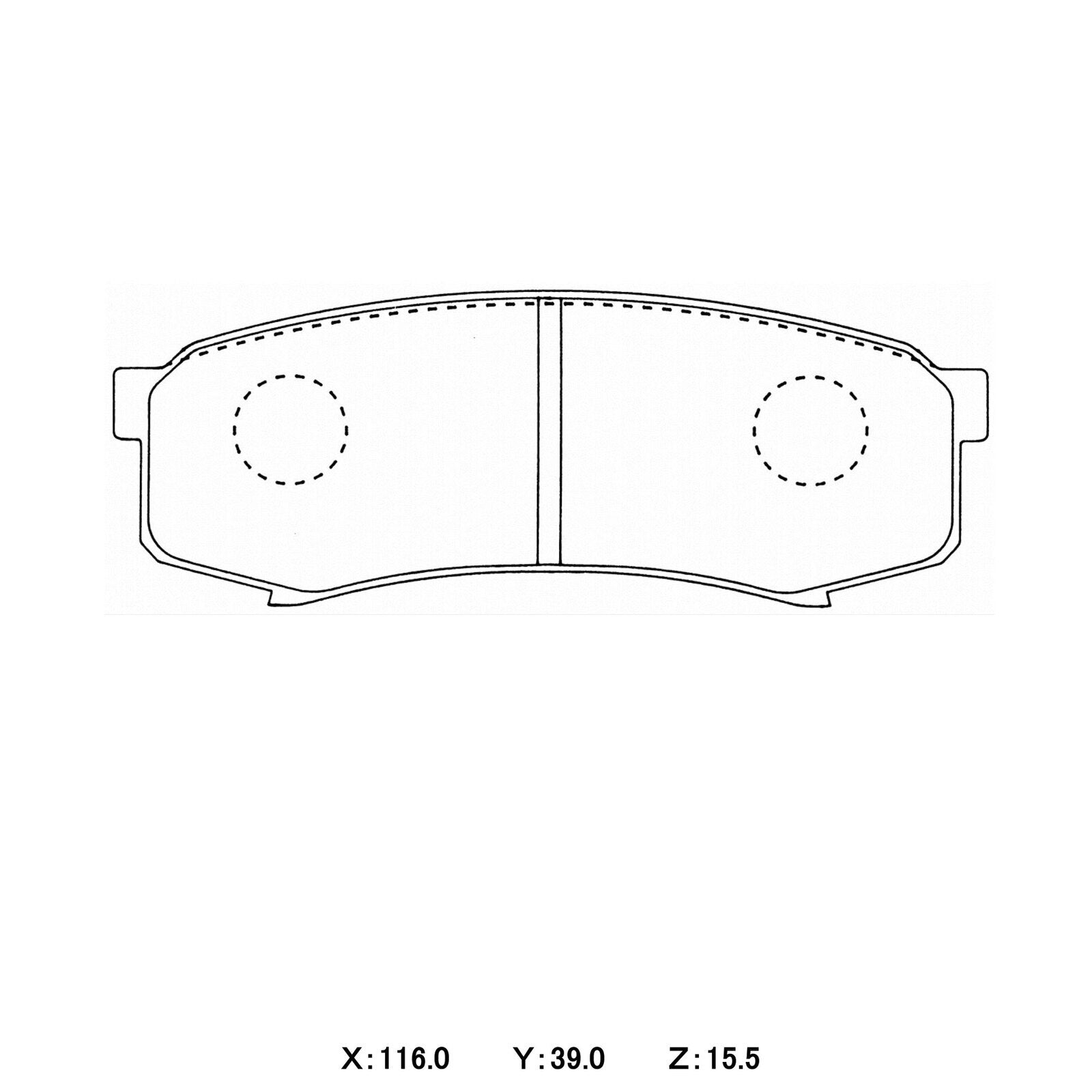 WinmaX WP 4x4 Heavy Duty Brake Pads Toyota Landcruiser 70 & 80 / FJ Cruiser / Pajero
