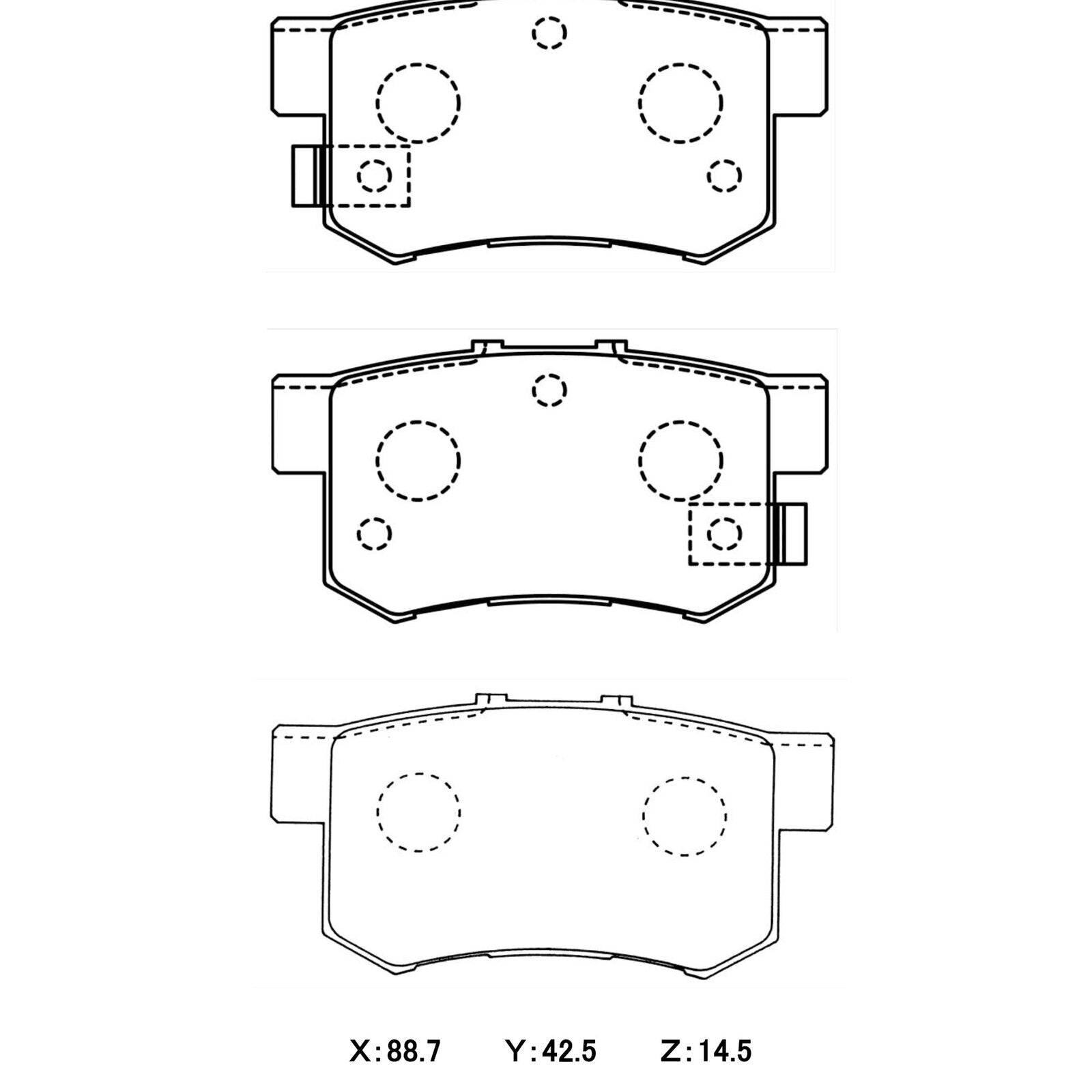 WinmaX W1 Street Performance Brake Pads Honda S2000 / Integra / Civic