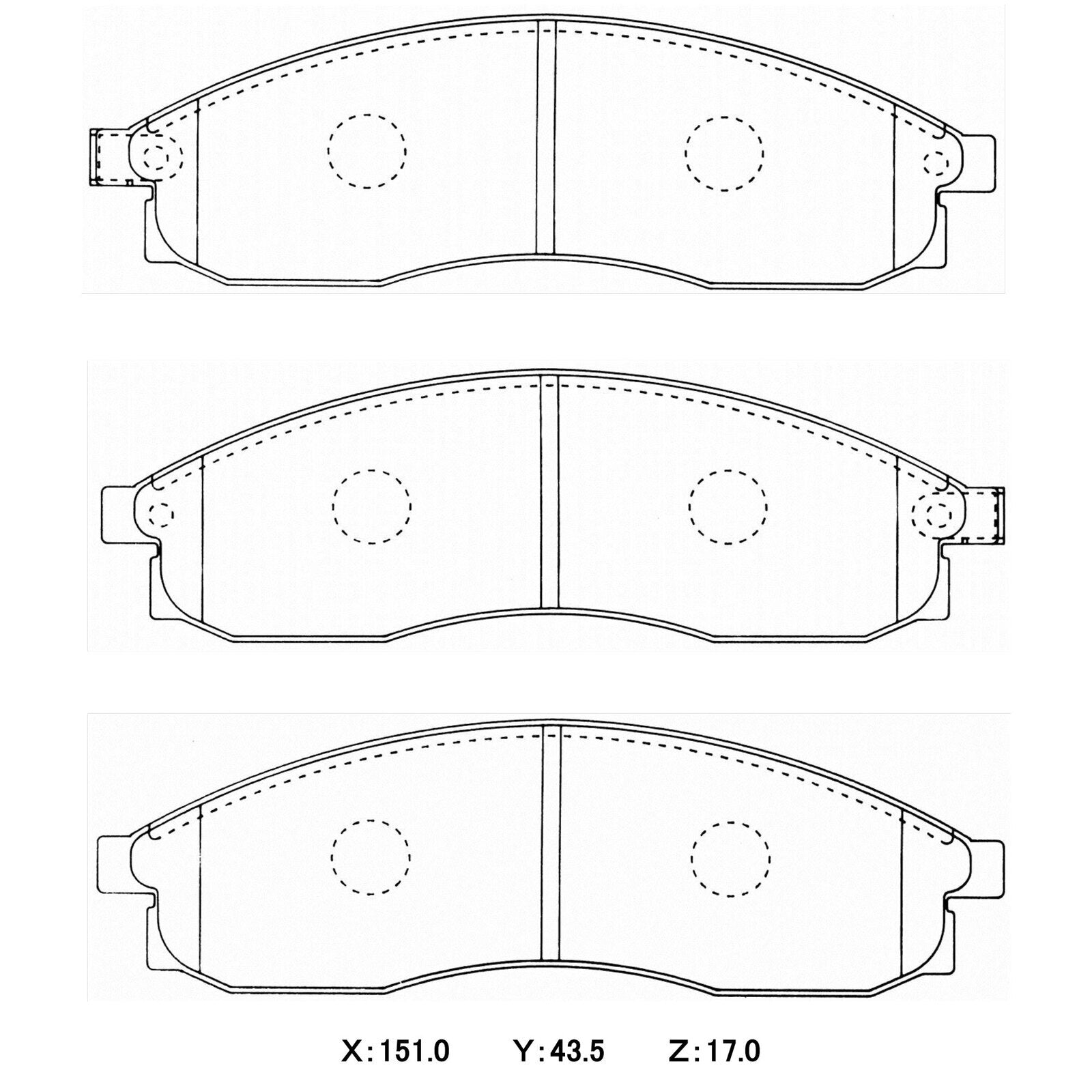 WinmaX W5 Performance Trackday Brake Pads Nissan Skyline / Stagea