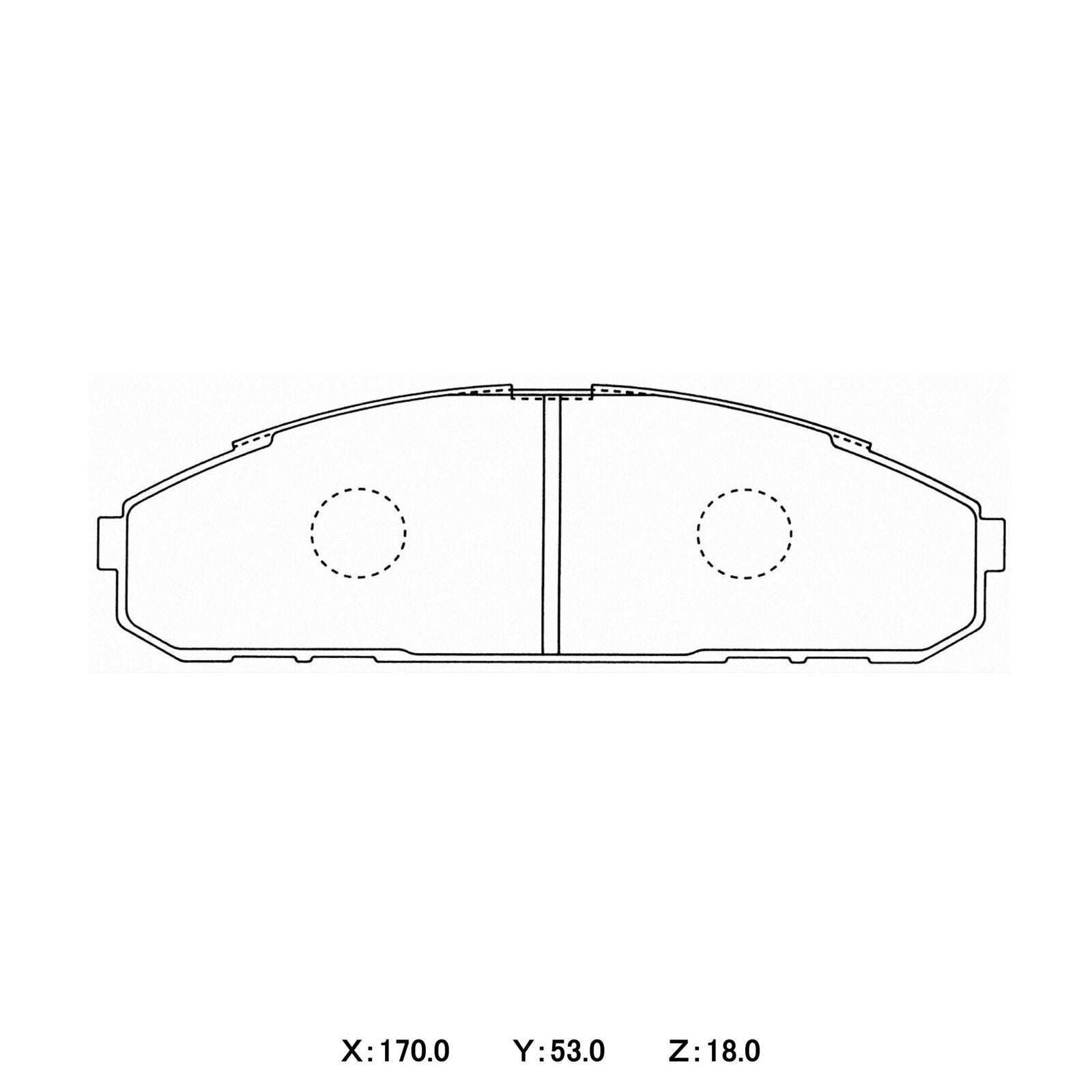 WinmaX WP2 4x4 Heavy Duty Brake Pads NIssan Patrol (Y61, GU) FRONT