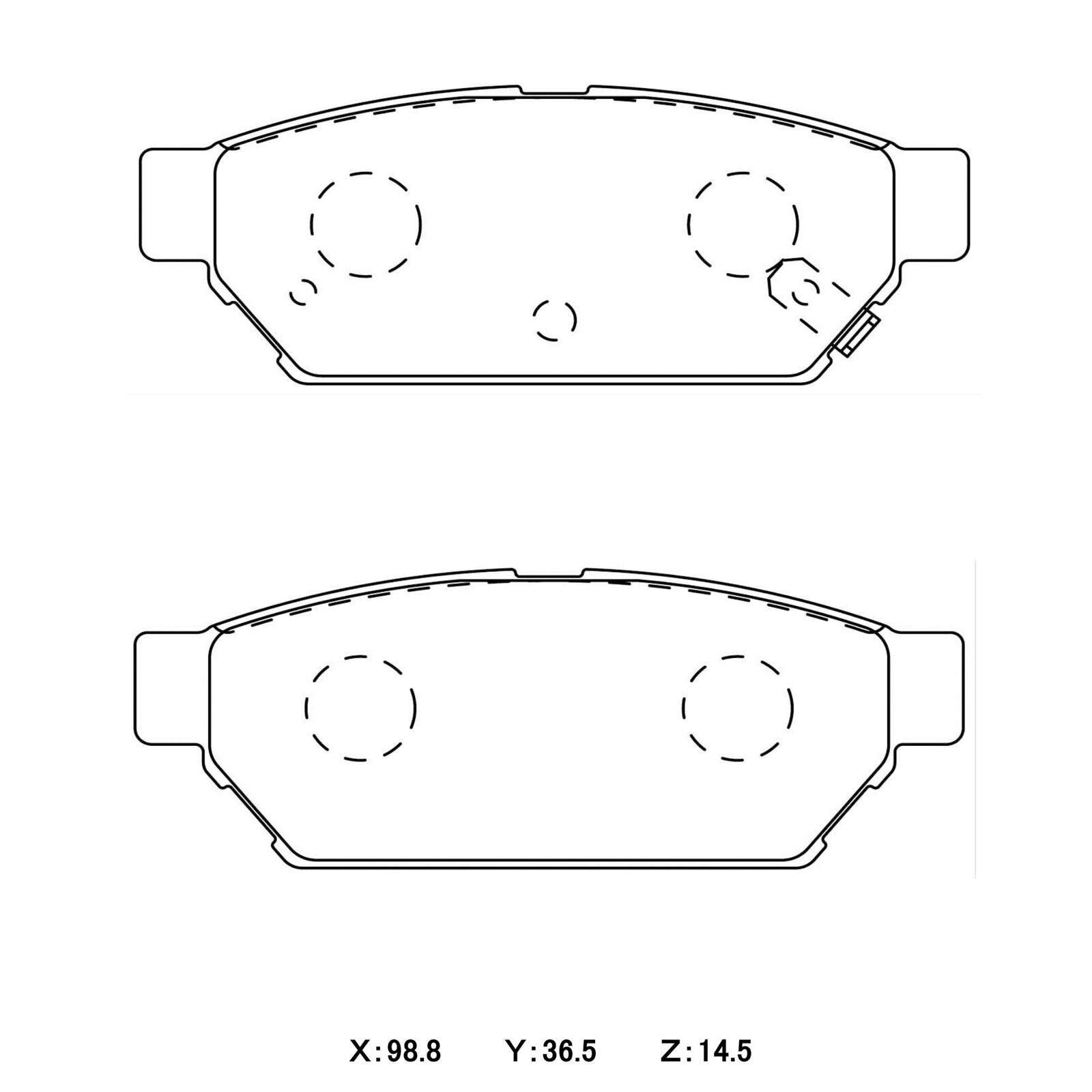 WinmaX W5 Performance Trackday Brake Pads Mitsubishi Lancer Evo 1