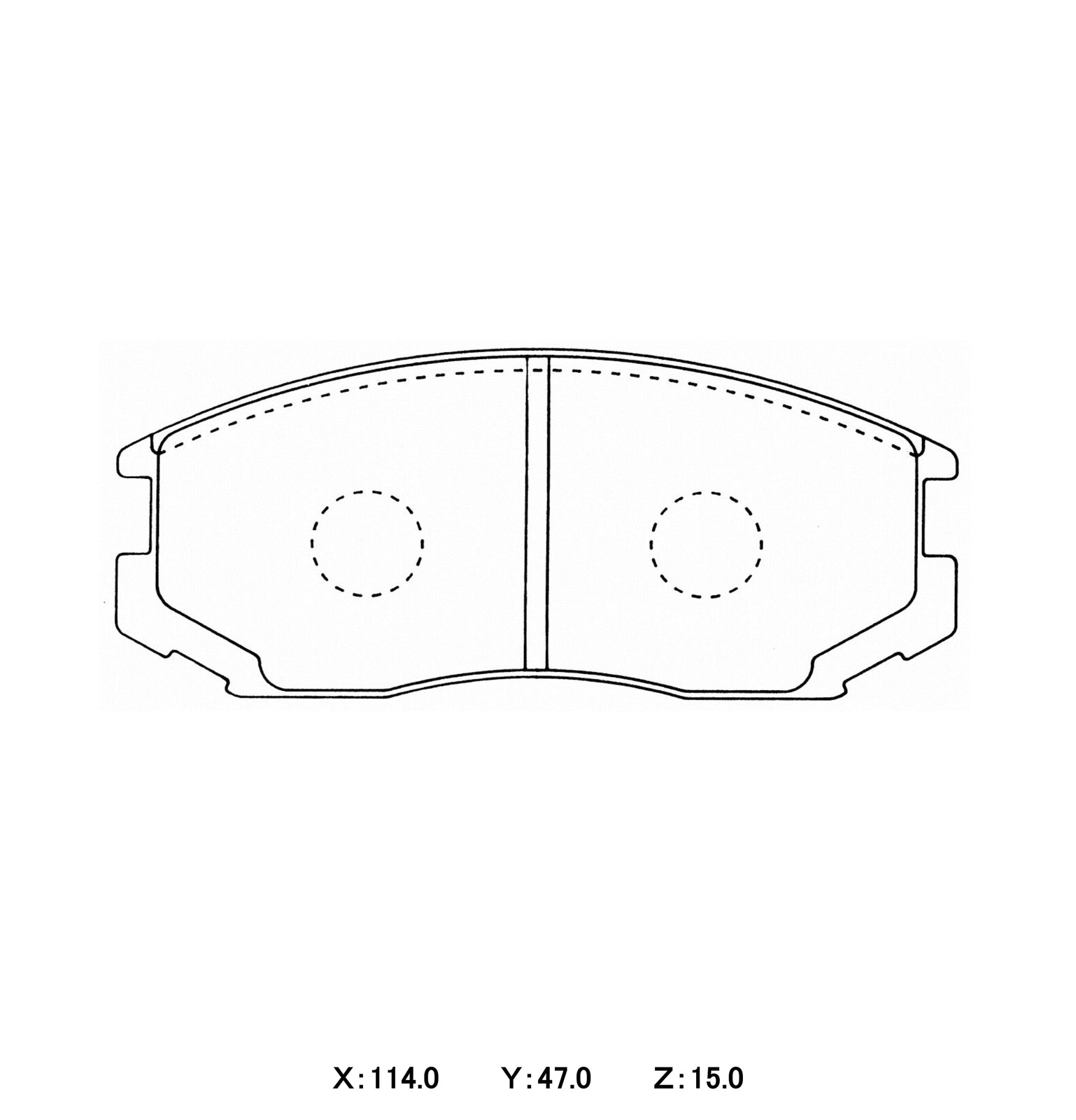 WinmaX W3 Performance Trackday Brake Pads Mitsubishi Lancer/Mirage
