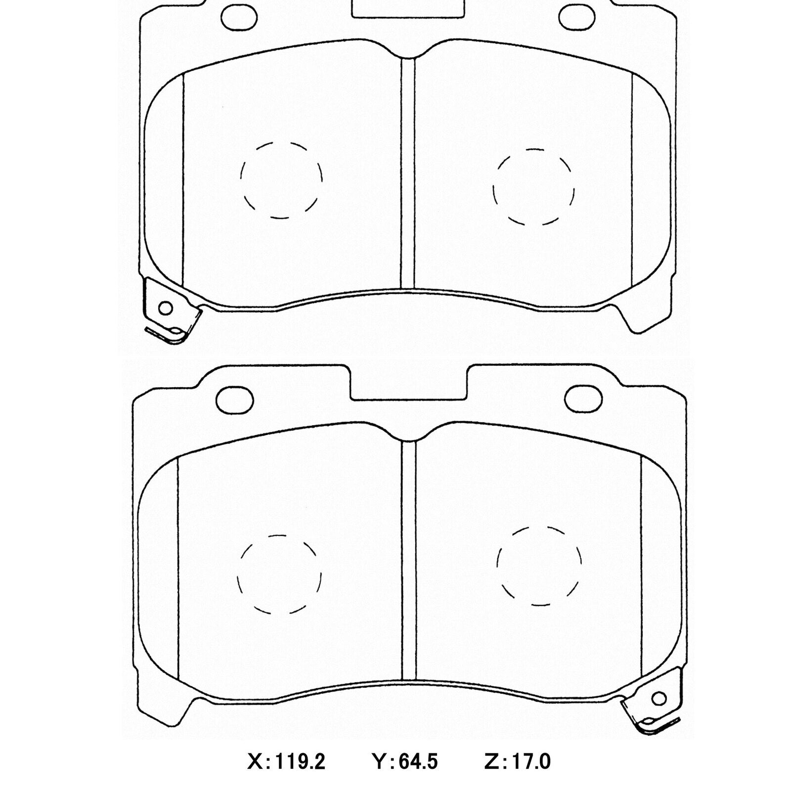 WinmaX W5 Performance Trackday Brake Pads Toyota Supra JZA80 (4pot) / Celica ST205 GT4