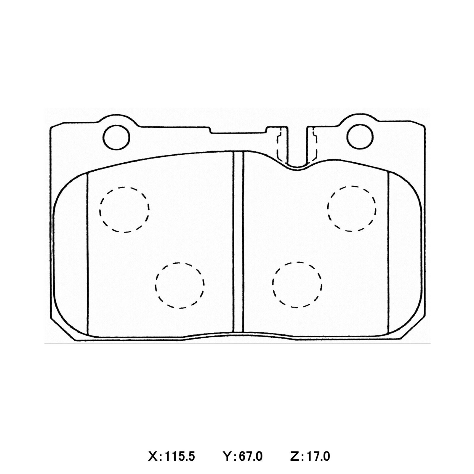 WINMAX W6.5 Race Brake Pads Lexus LS400