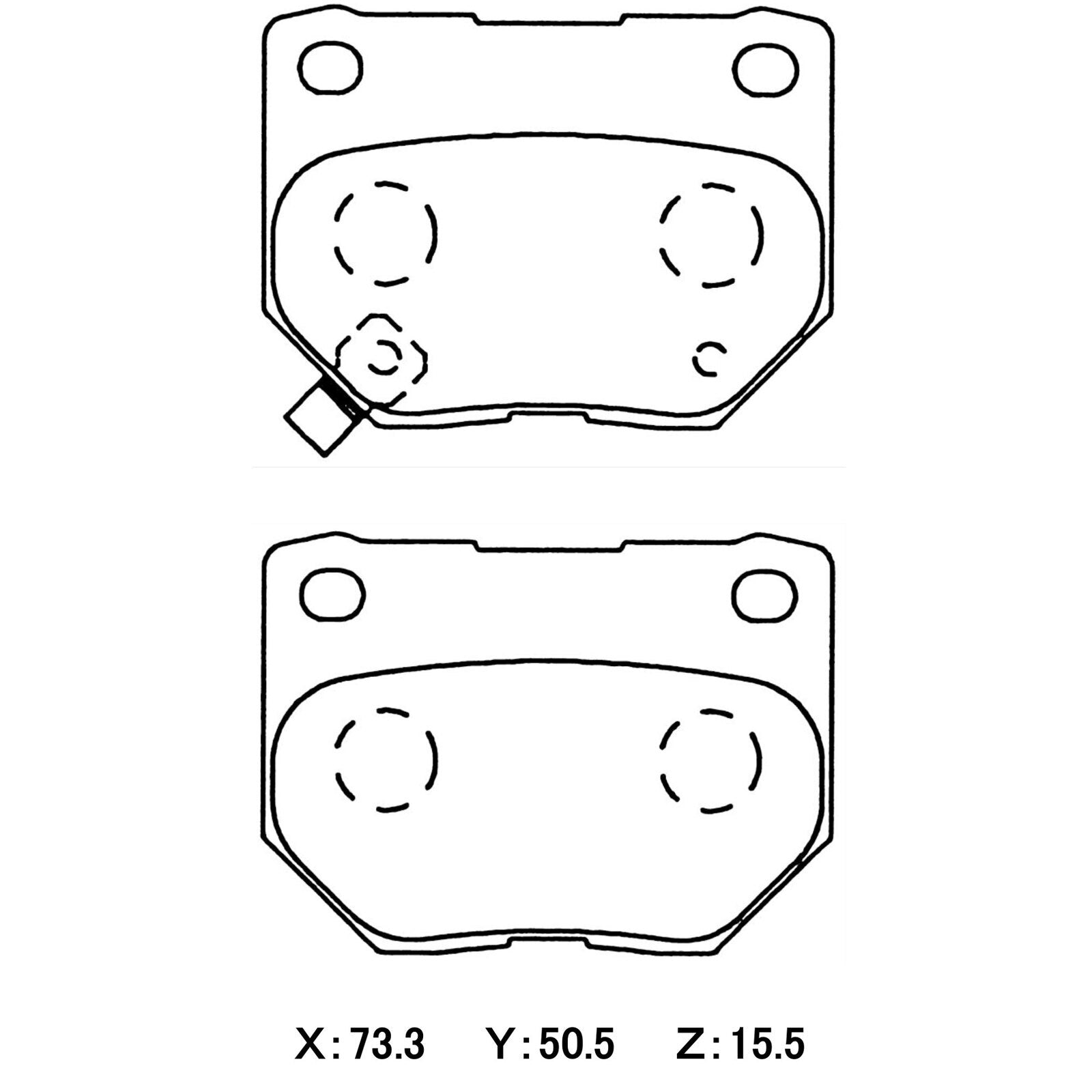 WinmaX W7 Race Brake Pads Subaru WRX / Nissan 300ZX / Skyline Turbo