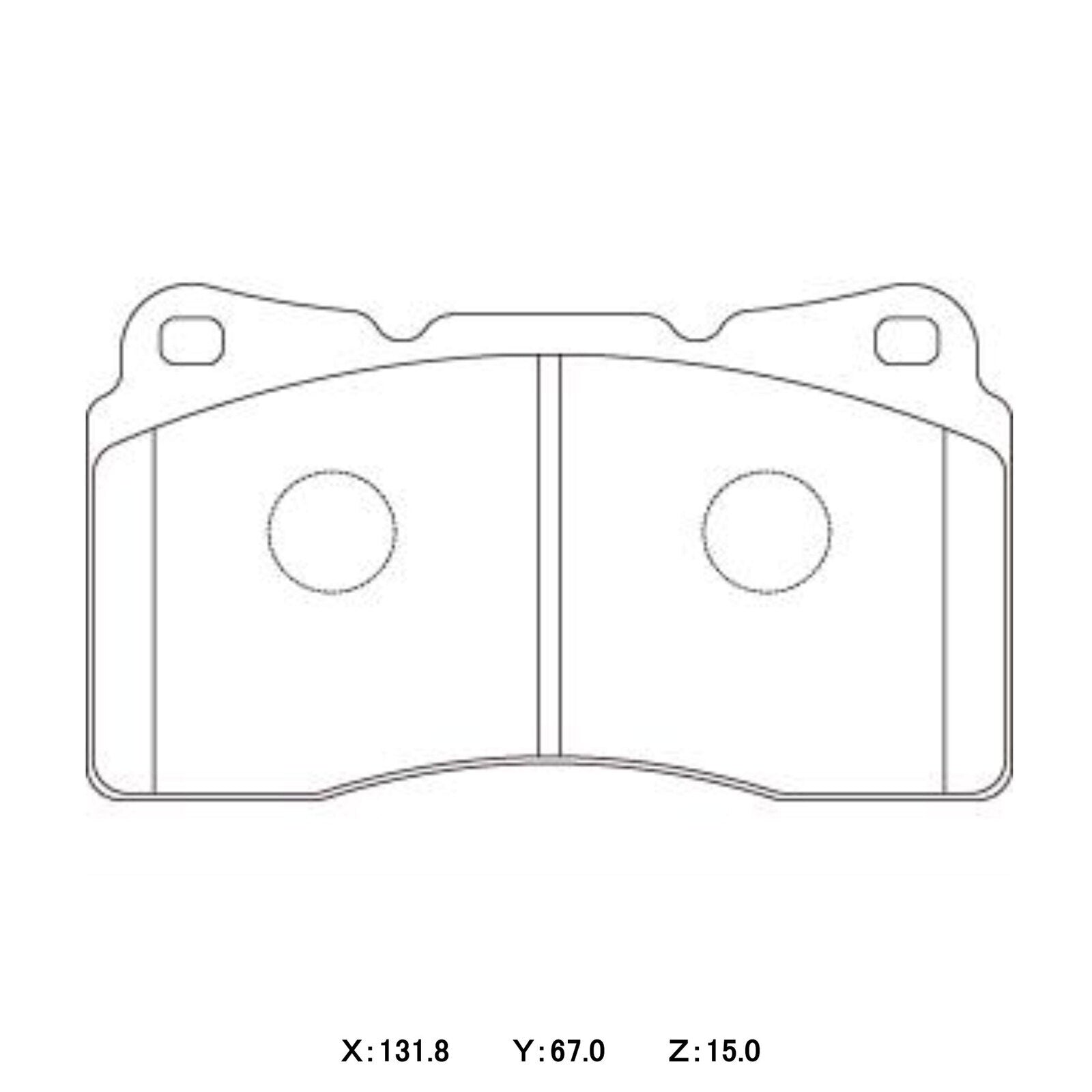 WinmaX W1 Street Performance Brake Pads Brembo Evo / WRX Sti / Commodore REDLINE