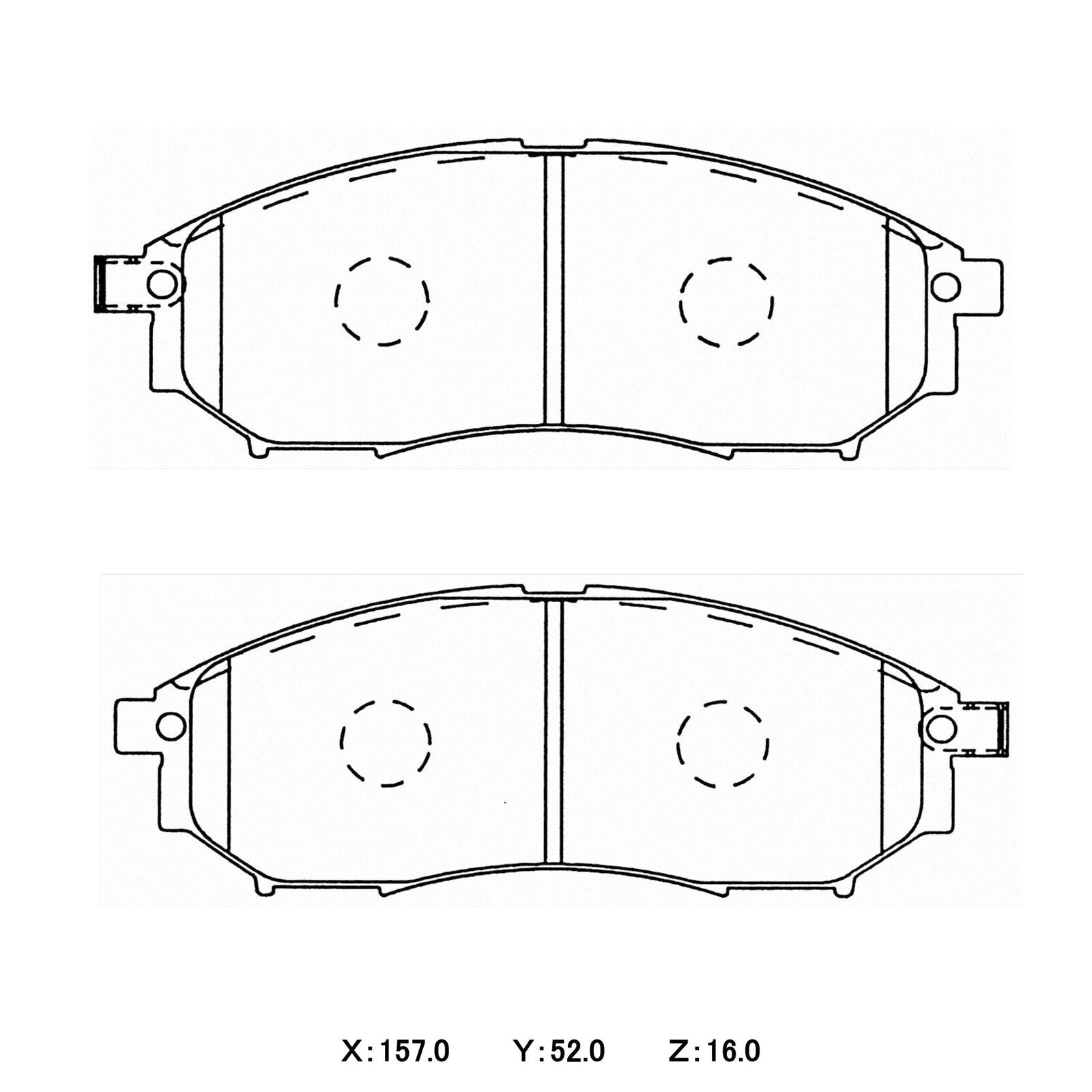 WinmaX W7 Race Brake Pads Nissan 350Z / Stagea / Navara D40