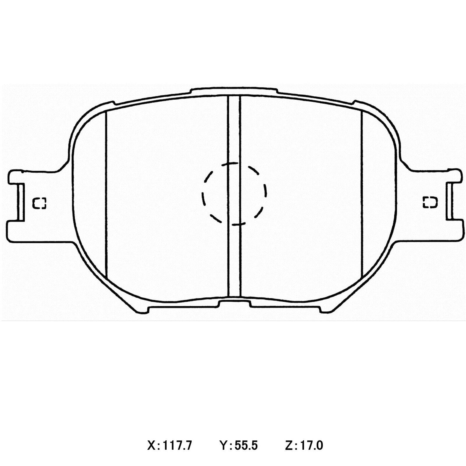 WinmaX W7 Race Brake Pads Toyota Corolla ZZE123