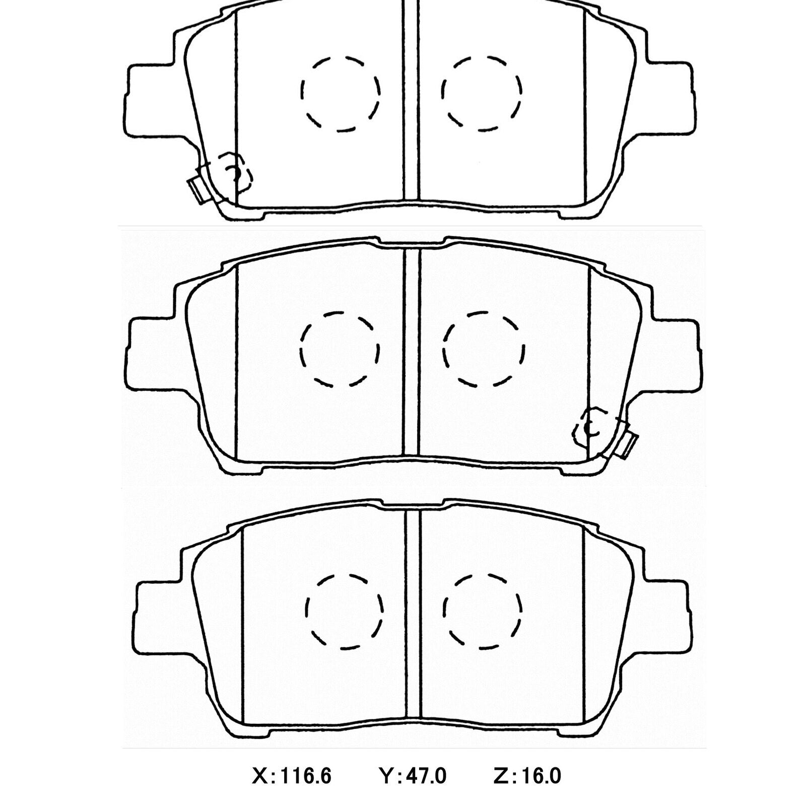 WinmaX W5 Performance Trackday Brake Pads Toyota MR2 (ZZW30)