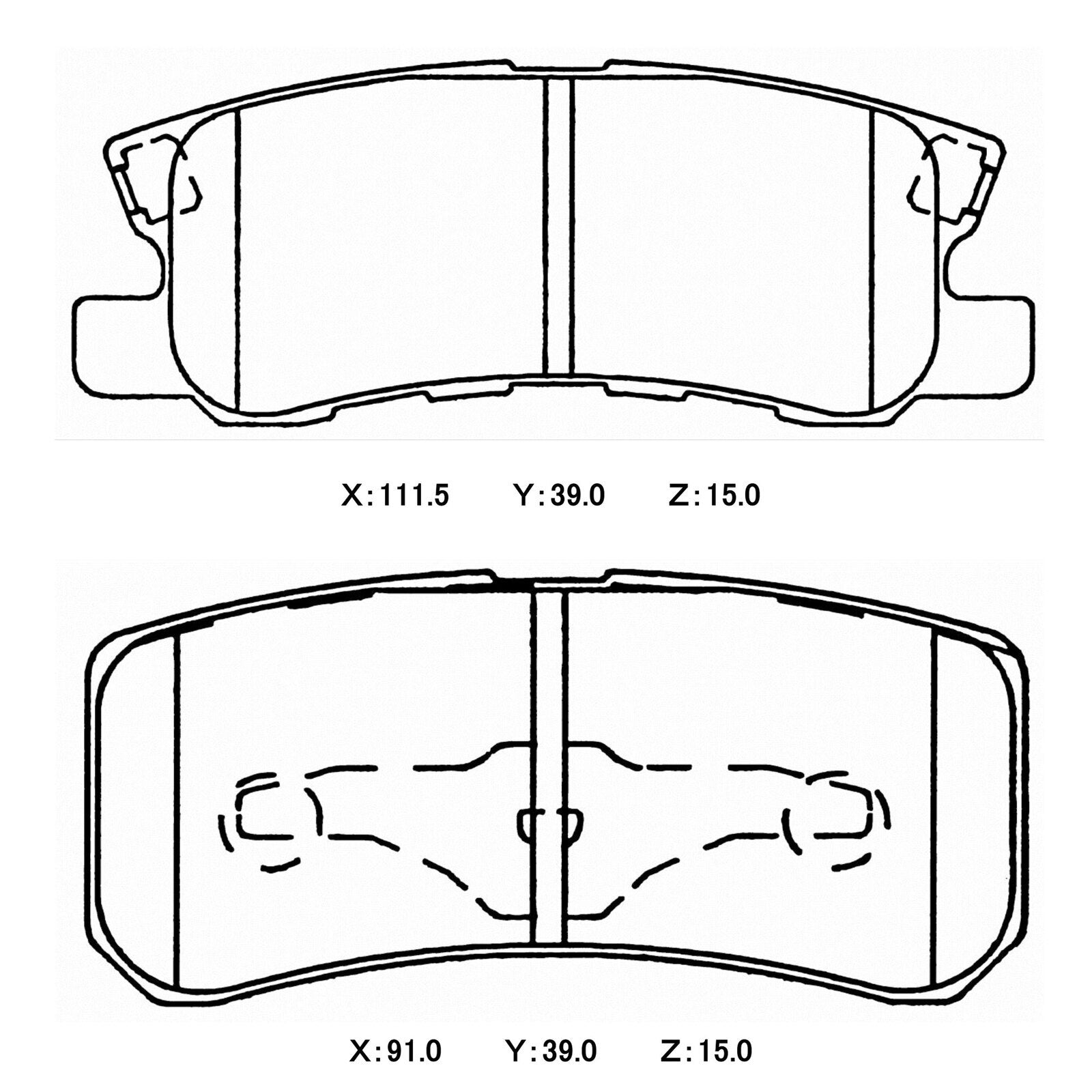 WinmaX W5 Performance Trackday Brake Pads Mitsubishi CY4A RALLIART