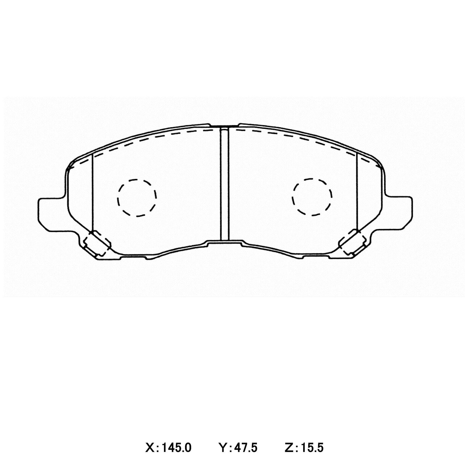 WinmaX W5 Performance Trackday Brake Pads Mitsubishi Lancer CS5W