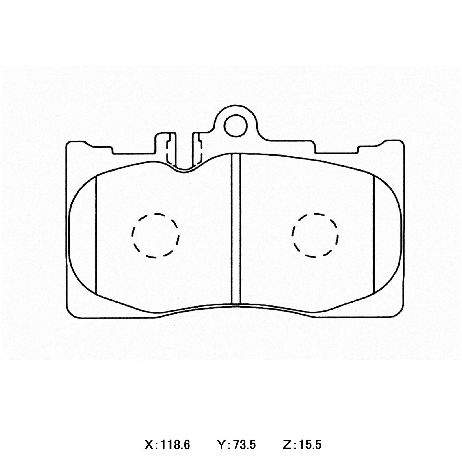 WinmaX W5 Performance Trackday Brake Pads Lexus LS UCF30
