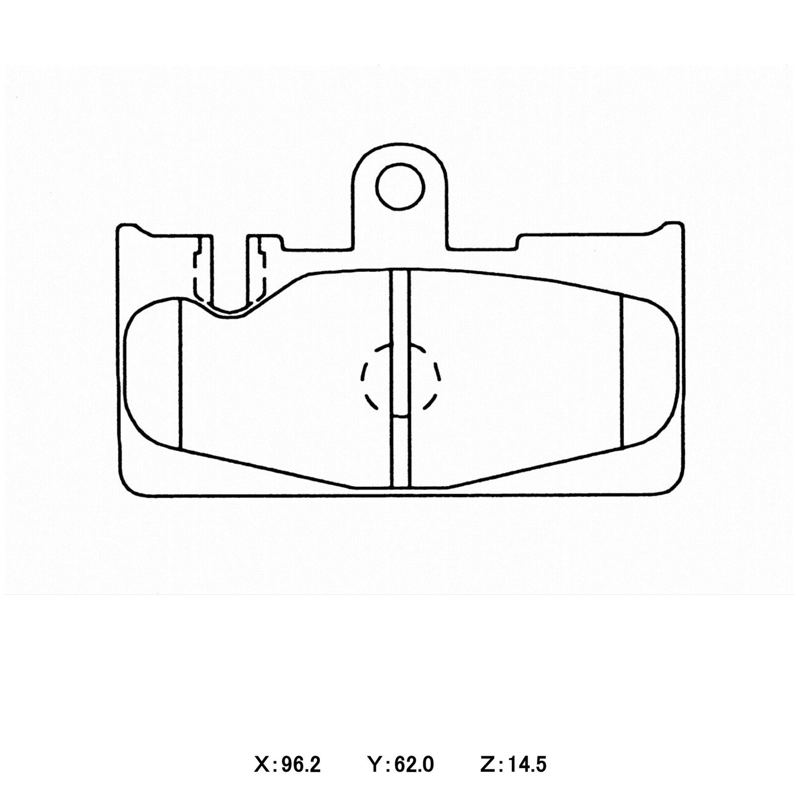 WinmaX W5 Performance Trackday Brake Pads Lexus LS 430 UCF30