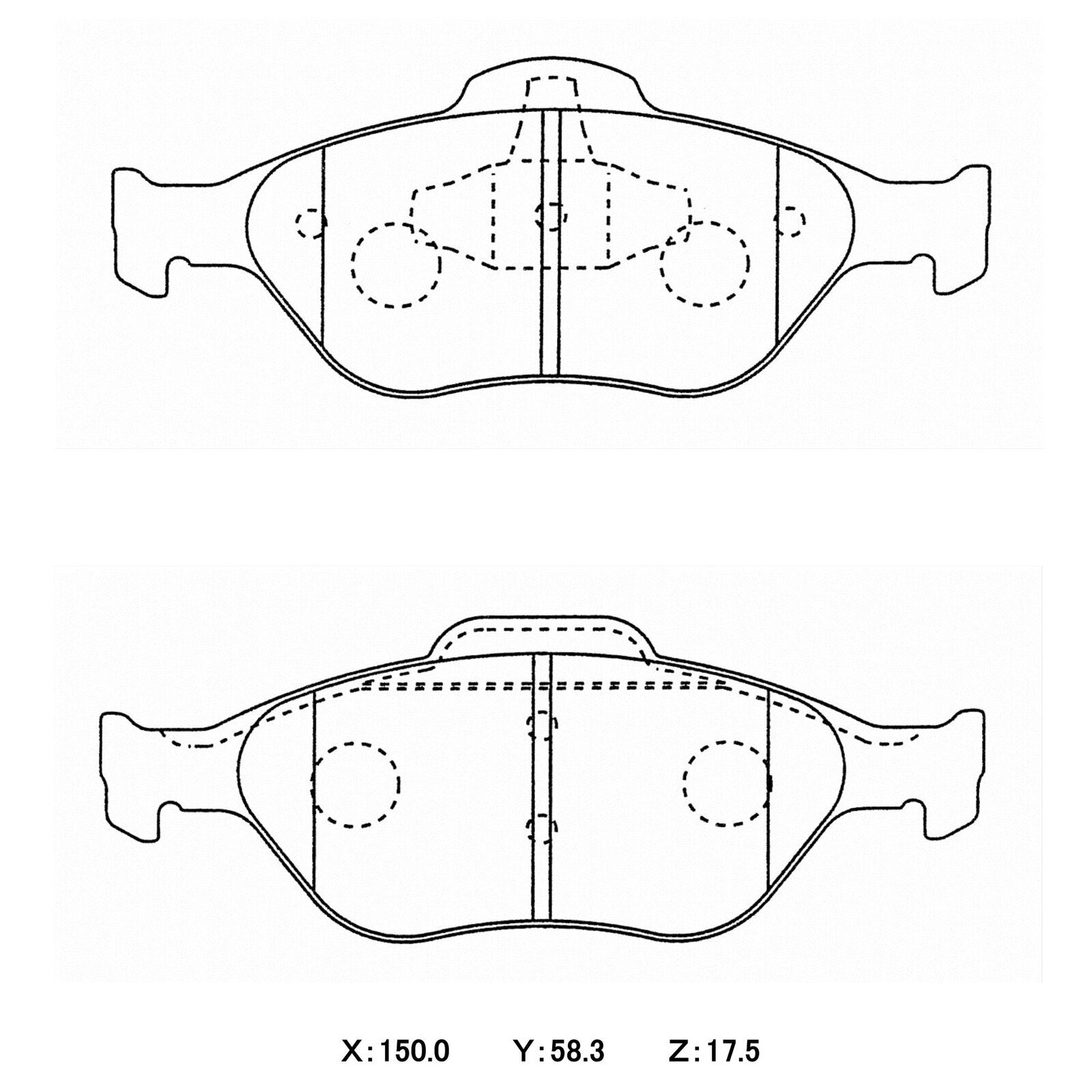 WinmaX W3 Performance Trackday Brake Pads Mazda 2 / Ford Fiesta Front
