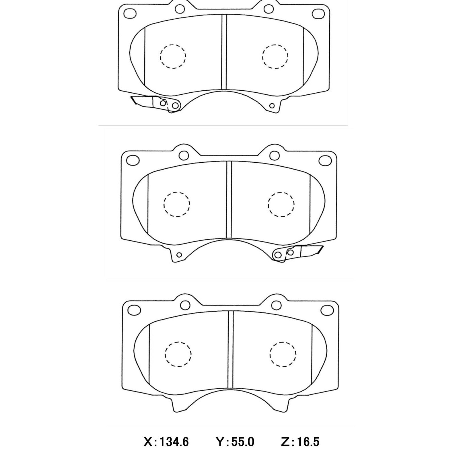 WinmaX WP2 4x4 Heavy Duty Brake Pads Toyota Hilux / Prado / FJ Cruiser / Pajero