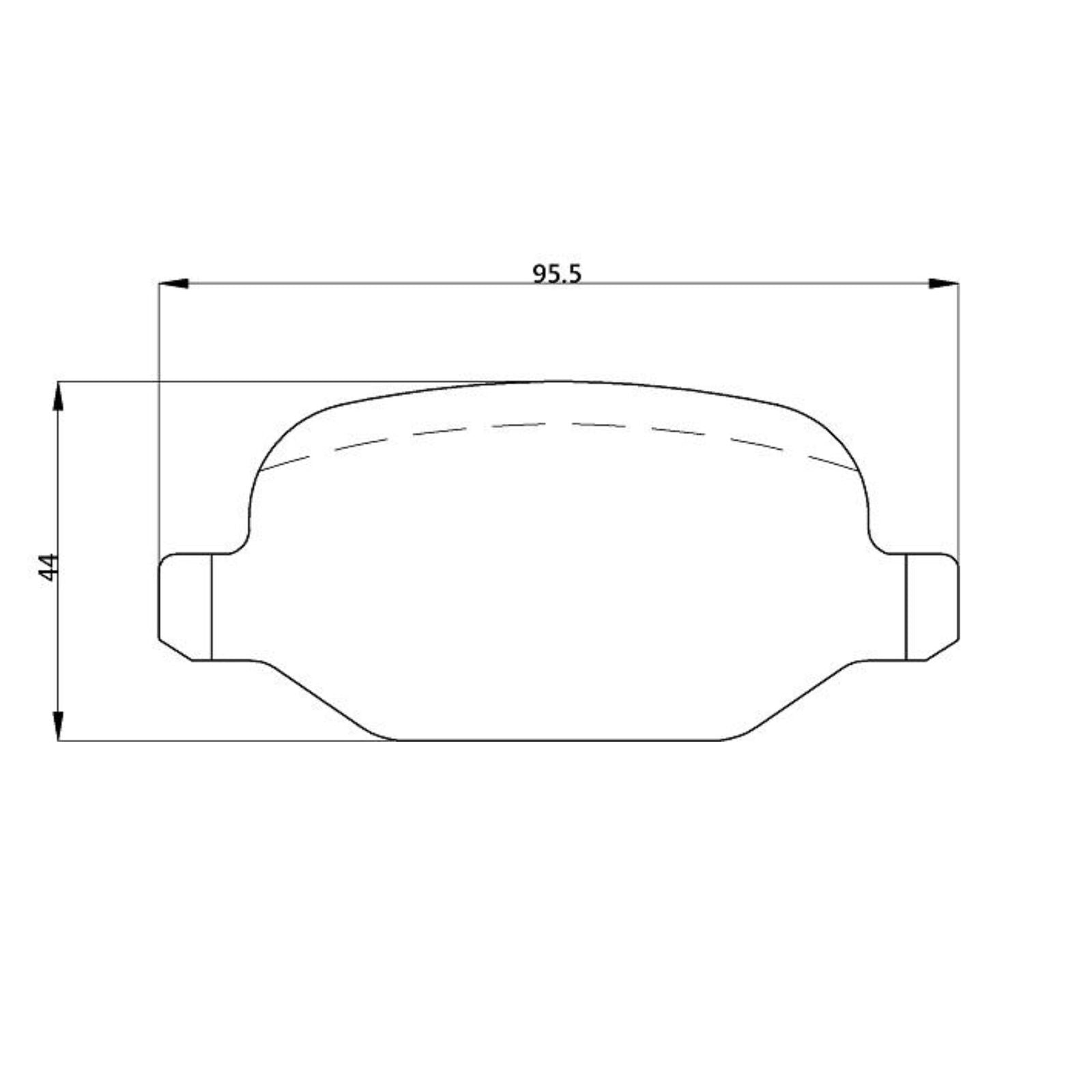 WinmaX W3 Performance Trackday Brake Pads Fiat 500 Sport Rear