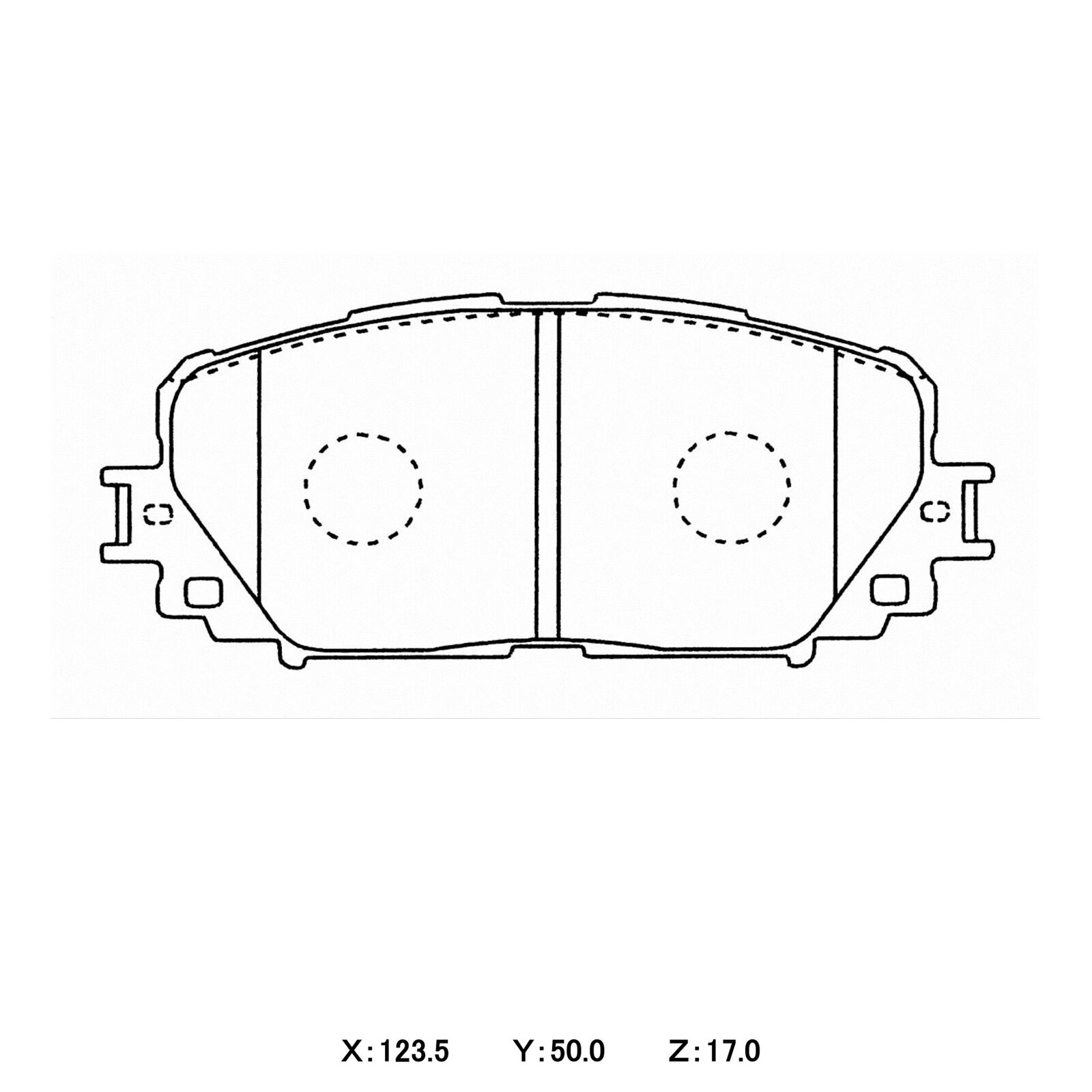 WinmaX W3 Performance Trackday Brake Pads Toyota Yaris 1.5 [P9] 1.5L 80kW FWD Hatchback (2005 - 2011)