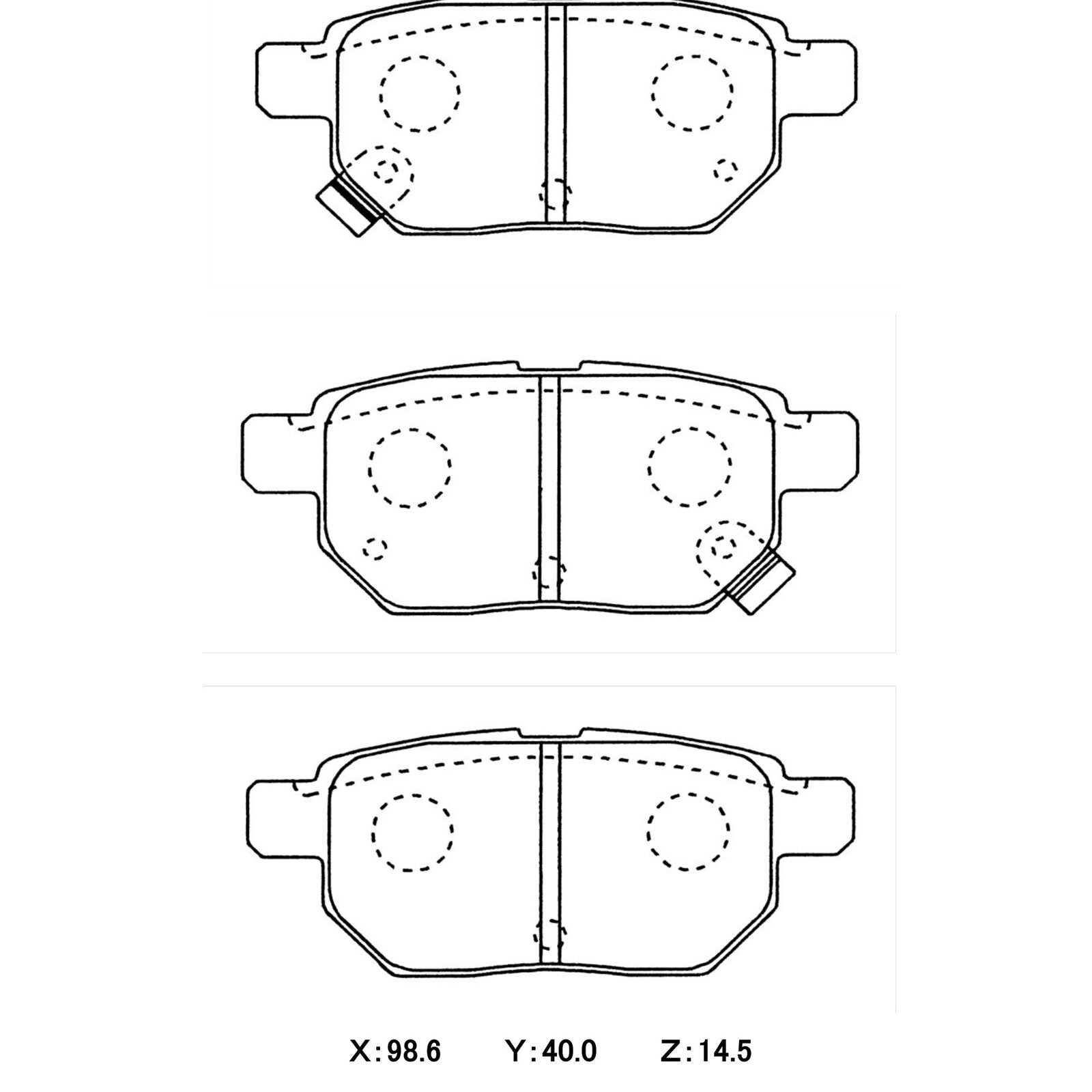 WinmaX W5 Performance Trackday Brake Pads Toyota Corolla