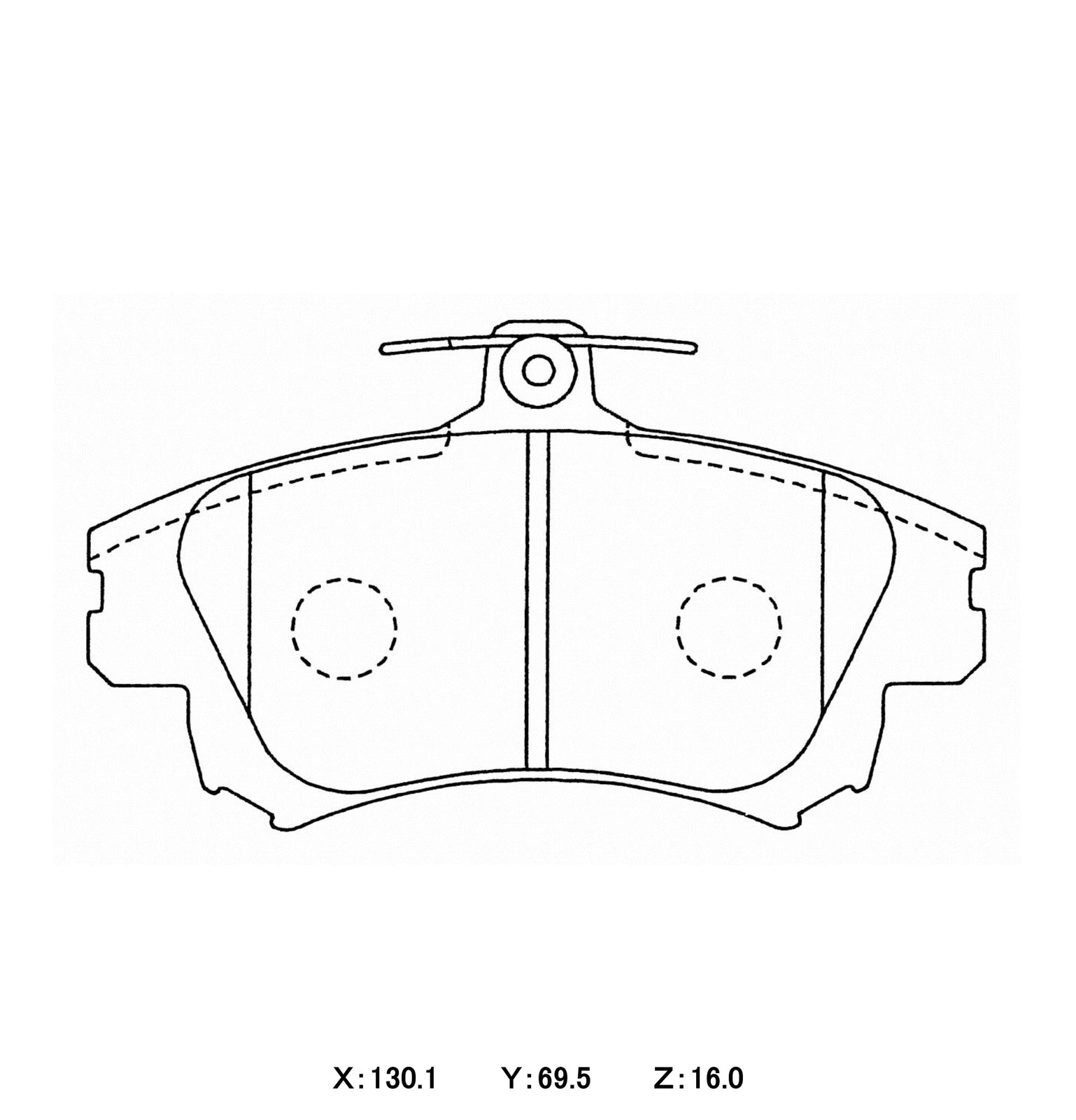 WinmaX W3 Performance Trackday Brake Pads Mitsubishi Colt Z27AG