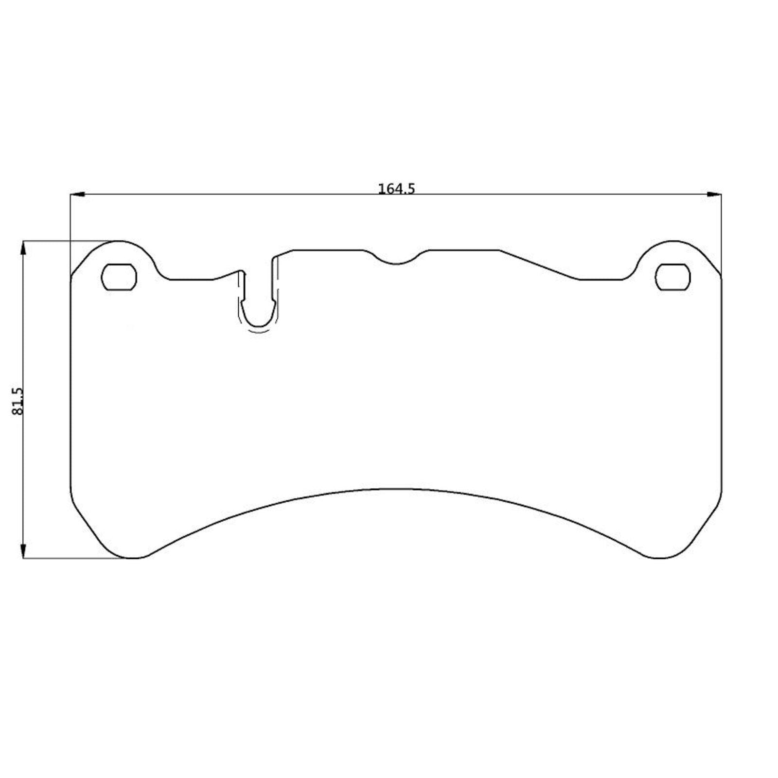 WinmaX W1 Street Performance Brake Pads Brembo 6pot WRX STI 2018 / Ford FPV Falcon GT / Mercedes CLK55