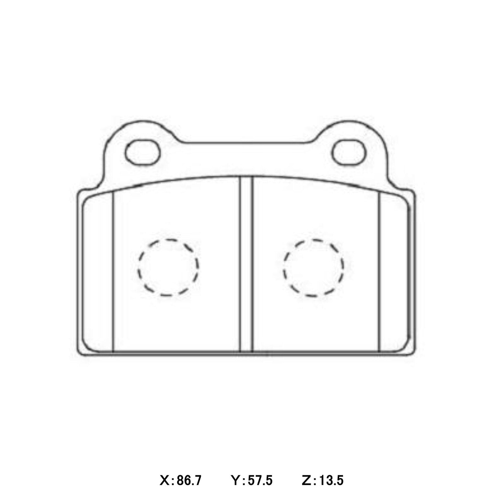WinmaX W7 Race Brake Pads Mitsubishi Lancer Evolution X Brembo