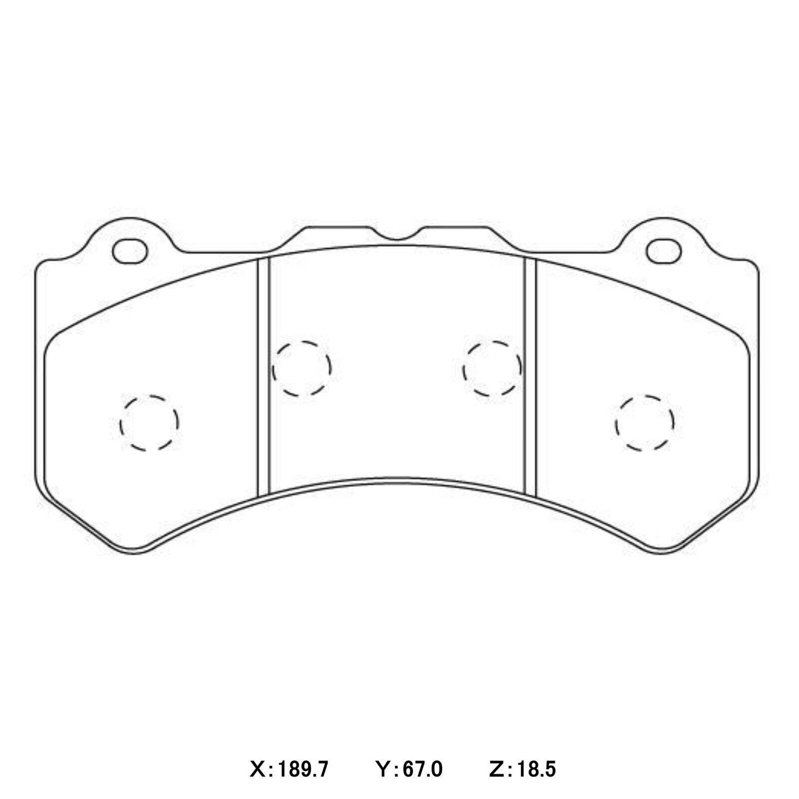 WinmaX W7 Race Brake Pads Nissan GTR35 / Jeep SRT