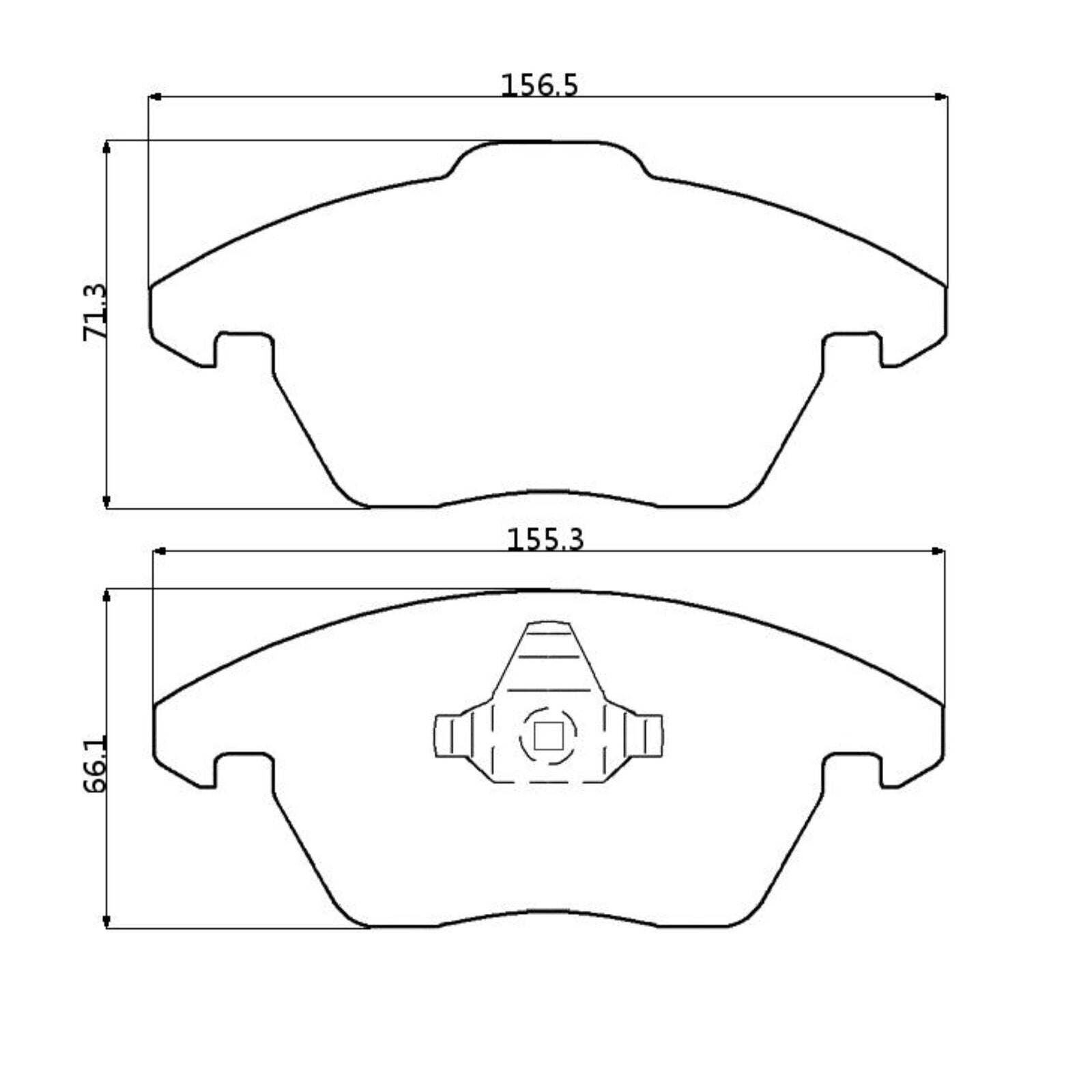 WinmaX W3 Performance Trackday Brake Pads Volkswagen Golf IV, V, VI GTI / Audi TT