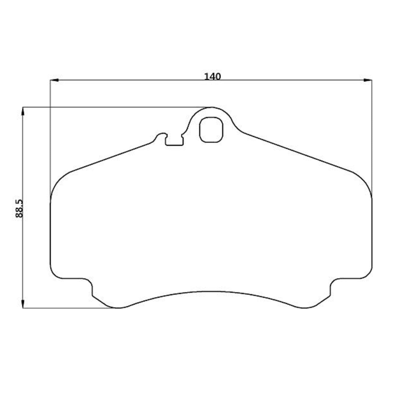 WinmaX W7 Race Brake Pads Porsche 911 Carrera 4, 4S 'Big Red'