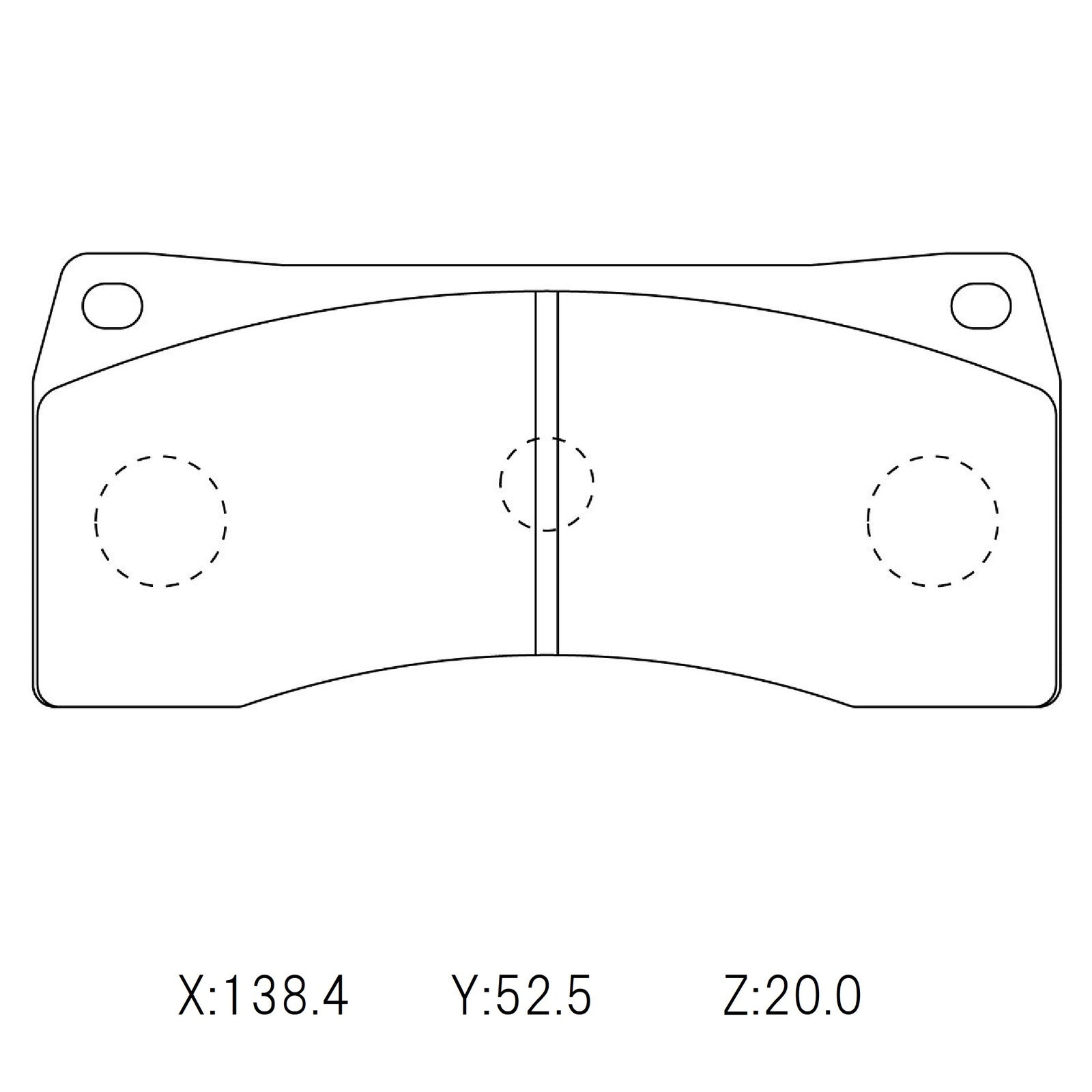 WinmaX W1 Street Performance Brake Pads Endless 6 pot caliper