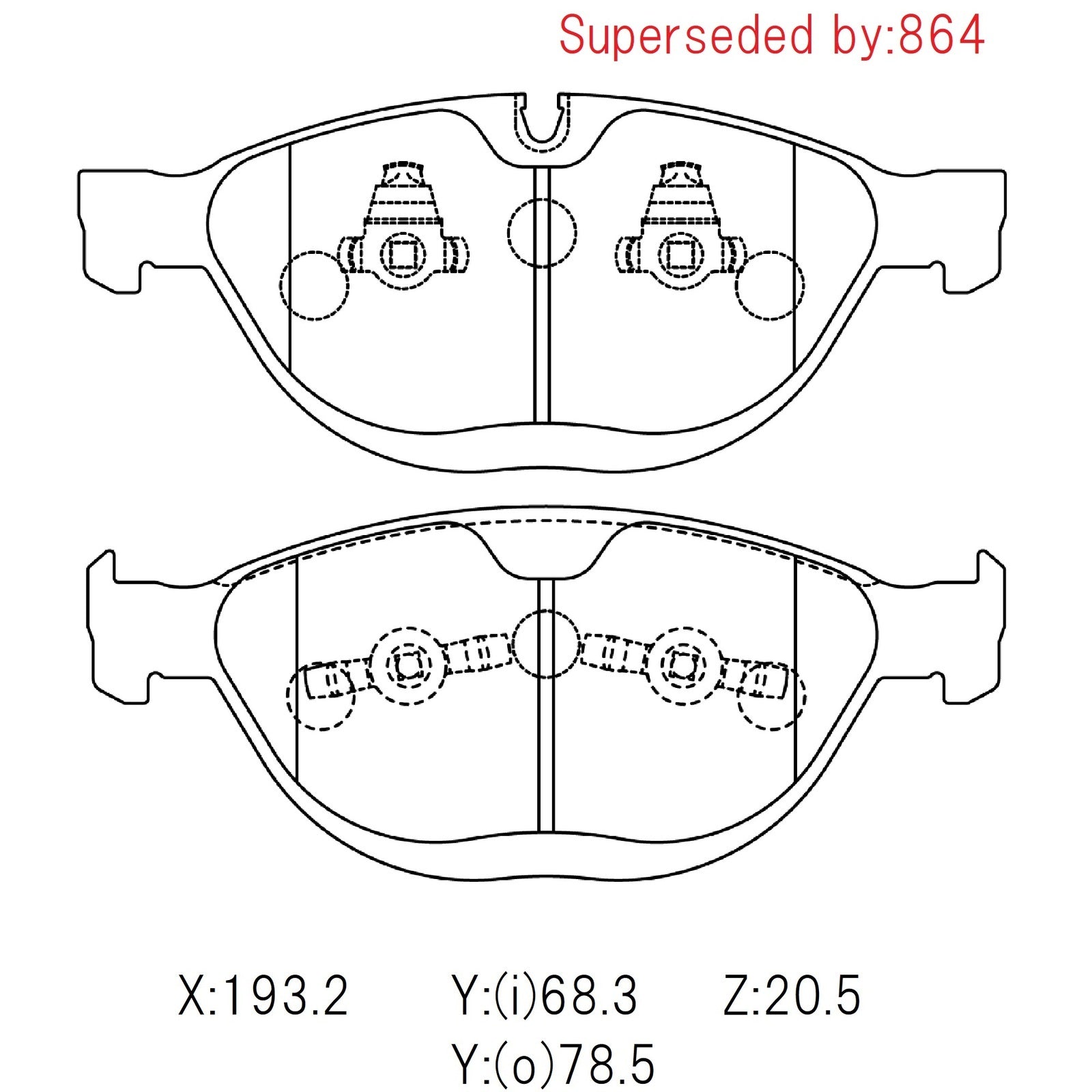 WinmaX W5 Performance Trackday Brake Pads BMW M5 / M6 E63 Front Pads