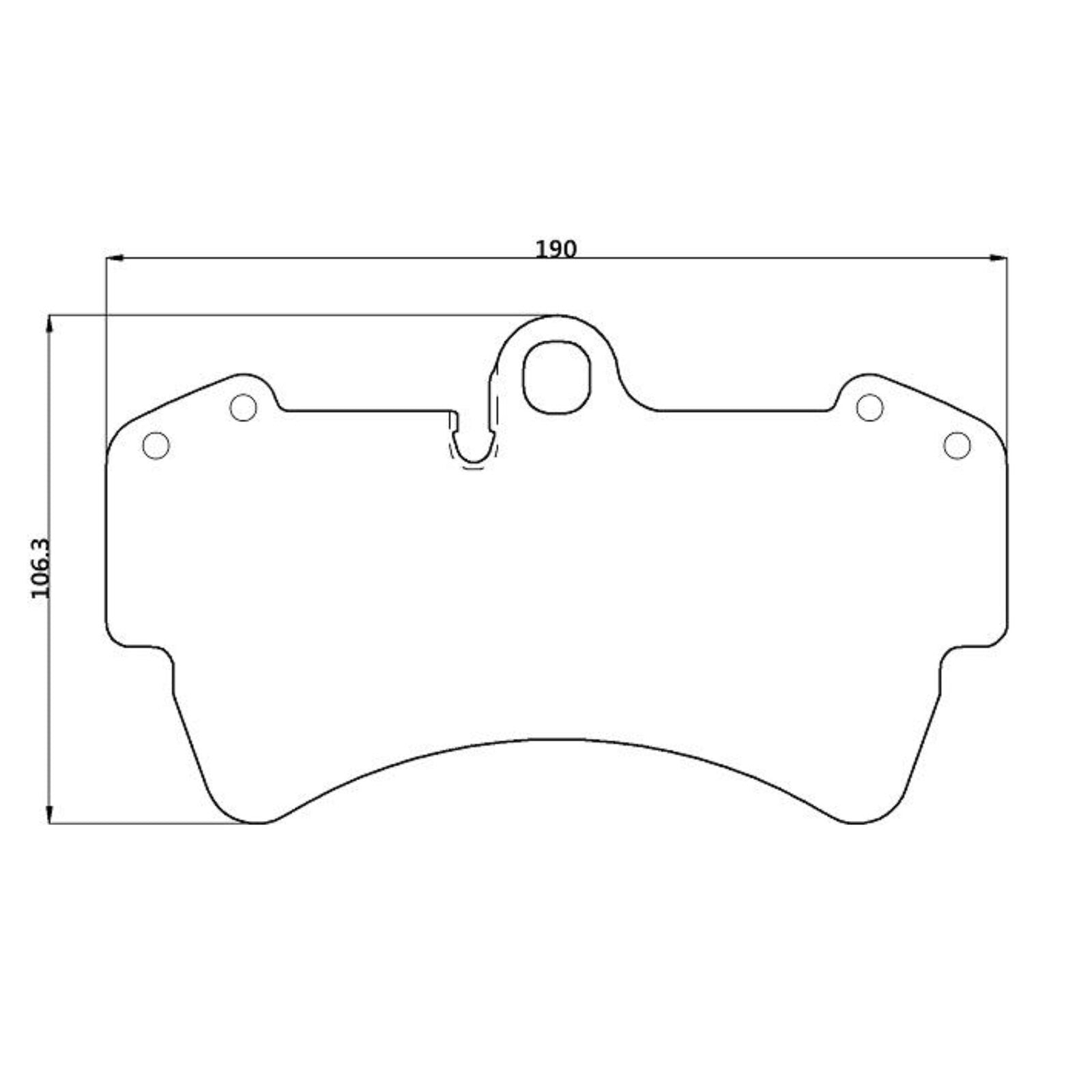 WinmaX W6.5 Race Brake Pads Porsche Cayenne S & GTS / VW Toureg