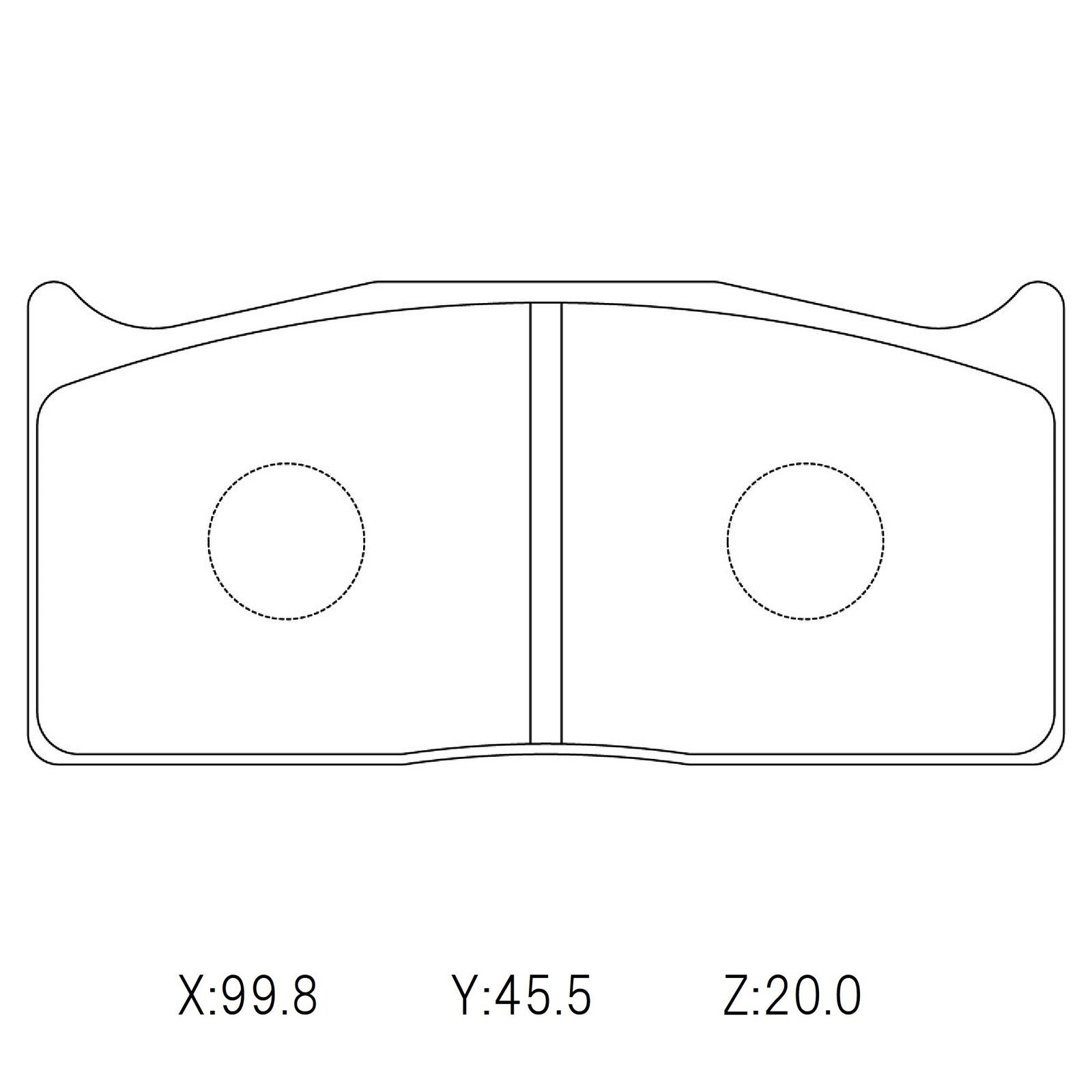 WinmaX W3 Performance Trackday Brake Pads Brembo 4pot 99.8mm