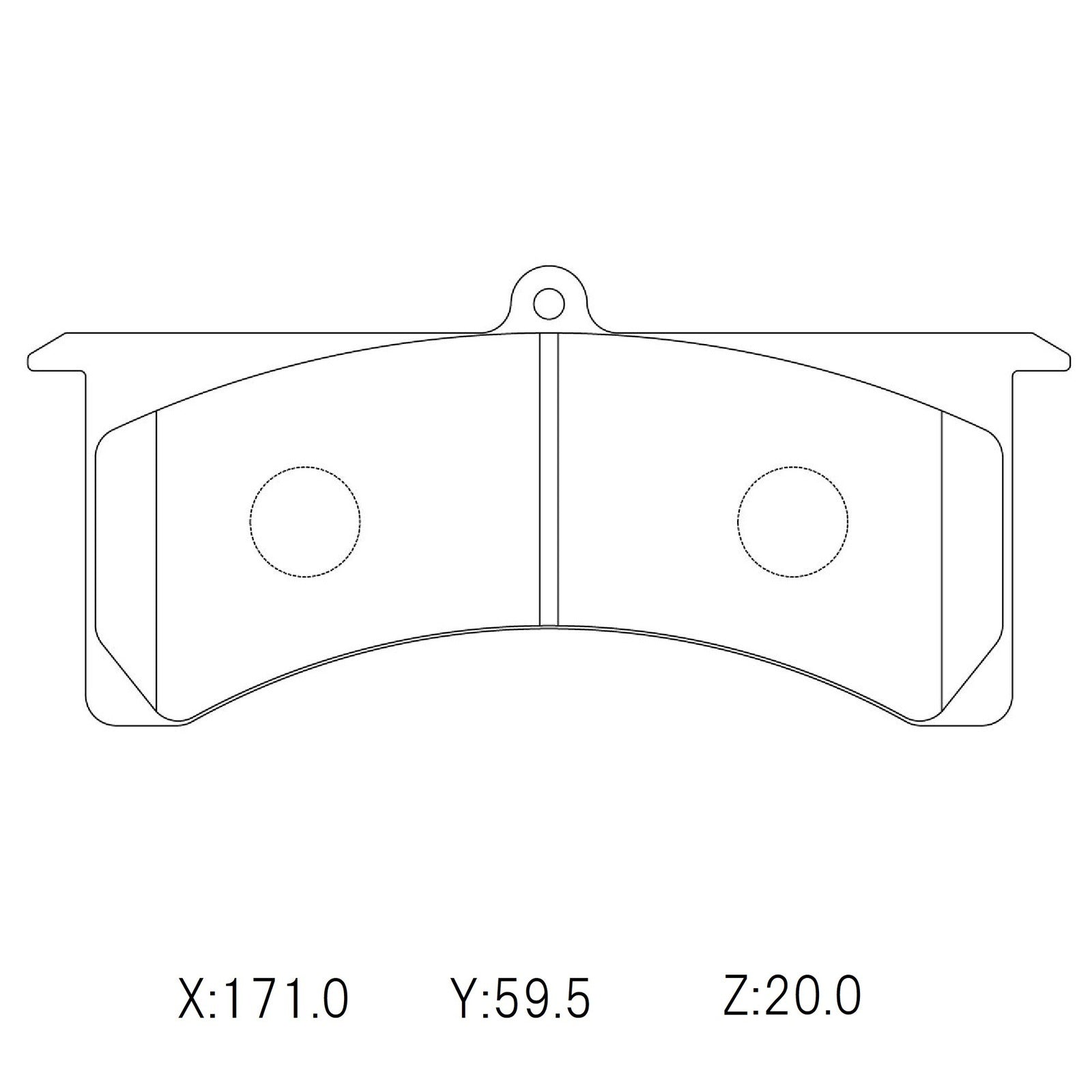 WinmaX WP2 4x4 Heavy Duty Brake Pads Wilwood Grand National (Plate 7520)
