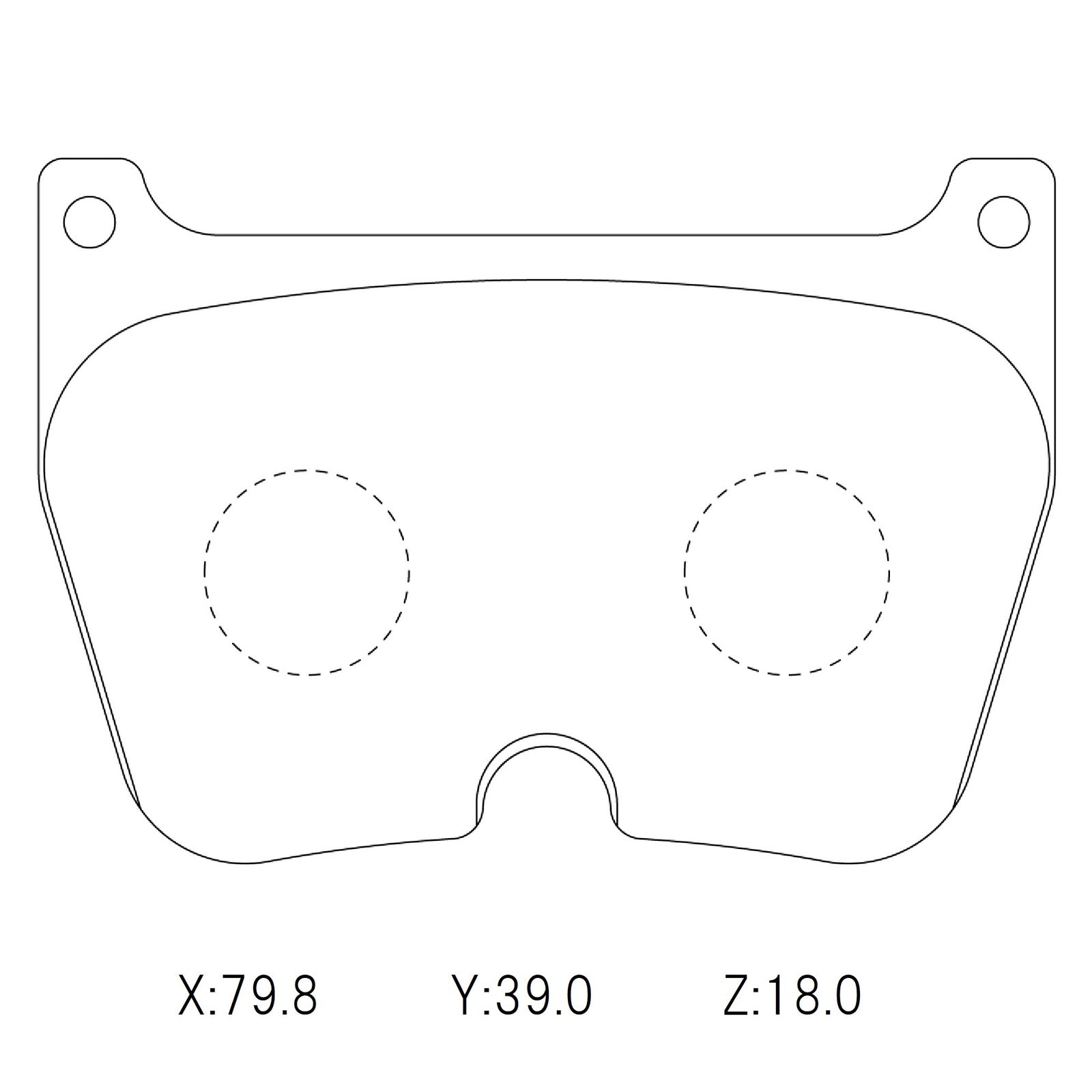 WinmaX W6.5 Race Brake Pads Brembo (8 pads/set) 80mm wide