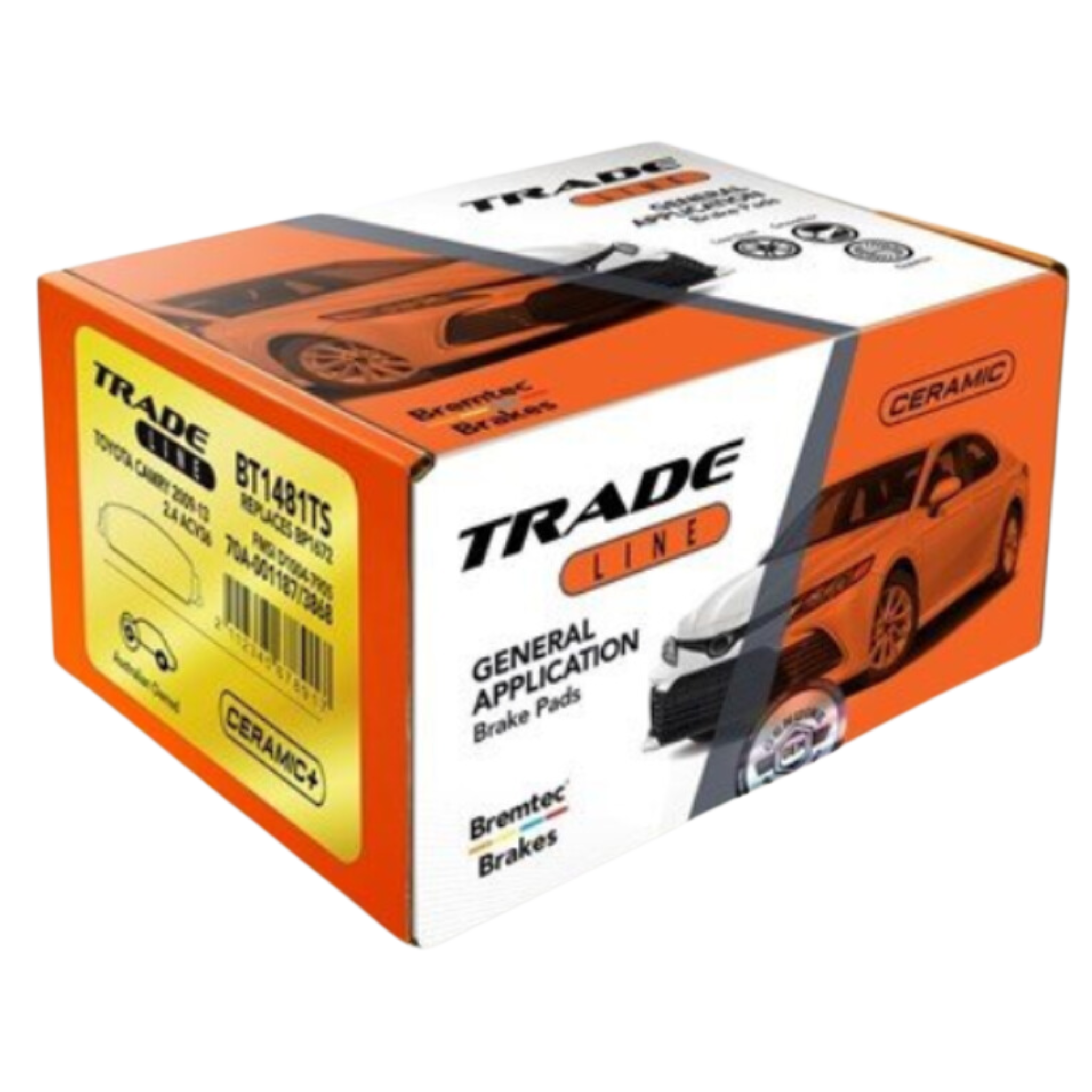 Front Brakepads XTrail Qashqai Koleos 5 Seater Bremtec Ceramic Low Dust Brake Pads